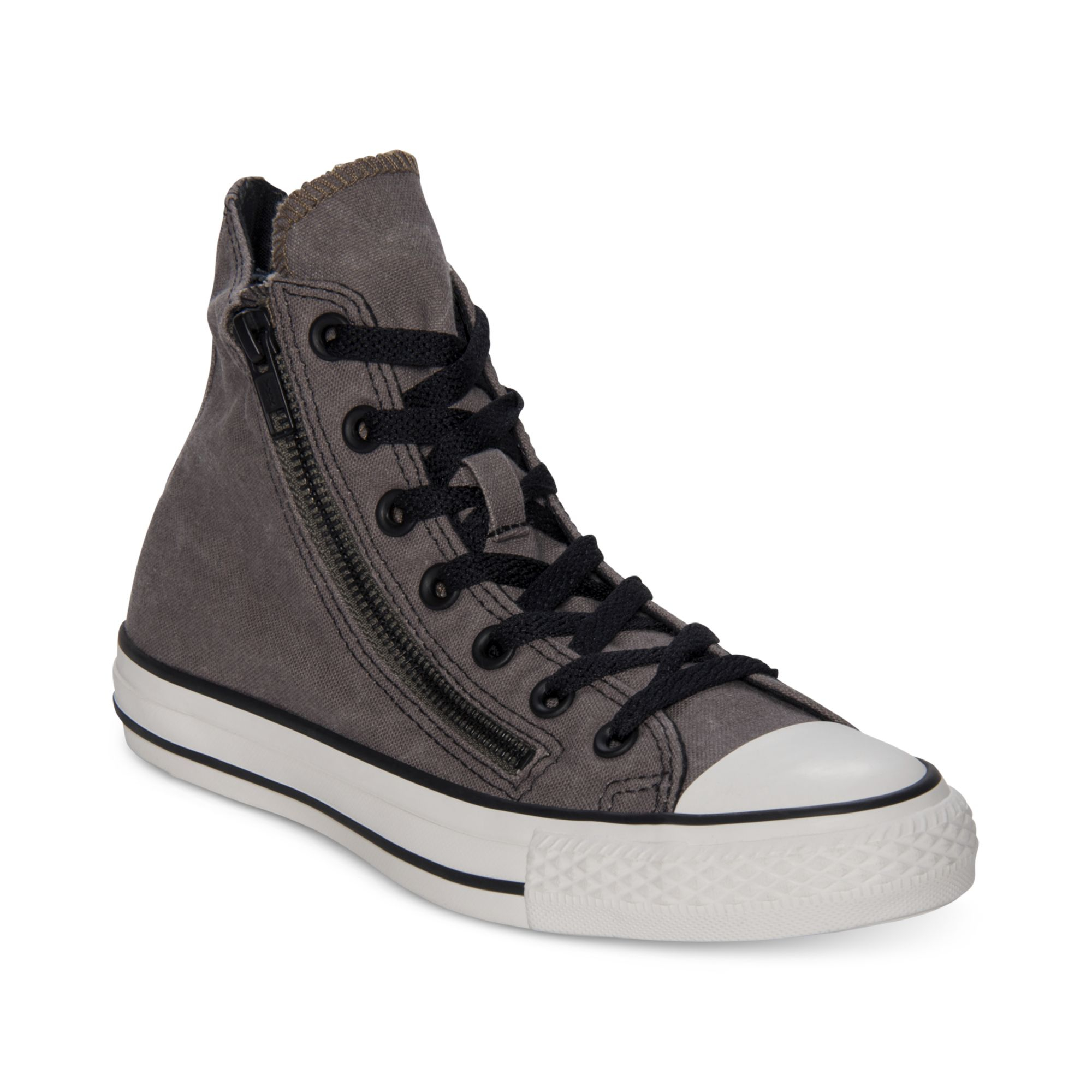 Converse Chuck Taylor All Star Double Zip Hi Casual Sneakers in Gray for  Men | Lyst