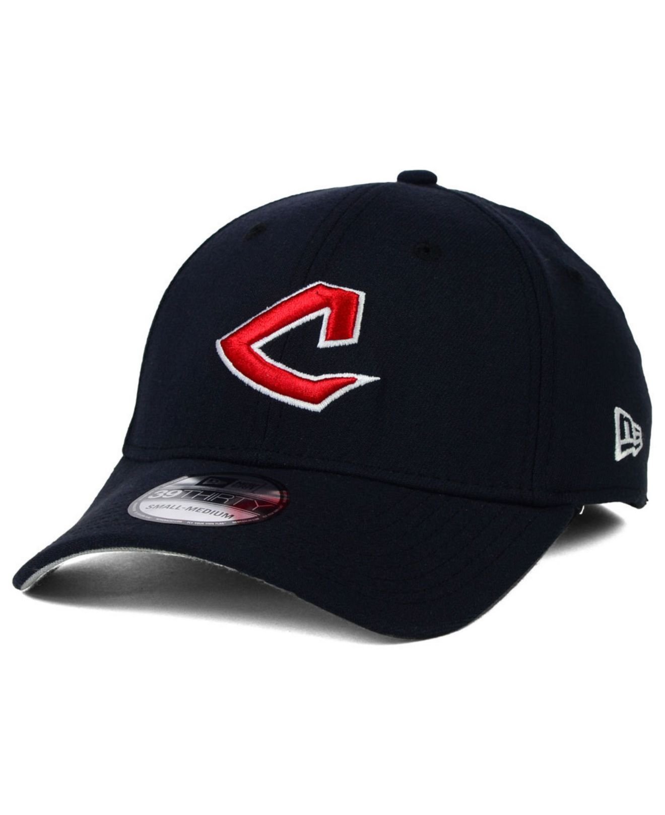 New era Cleveland Indians Core Classic 39Thirty Cap in Blue for Men ...