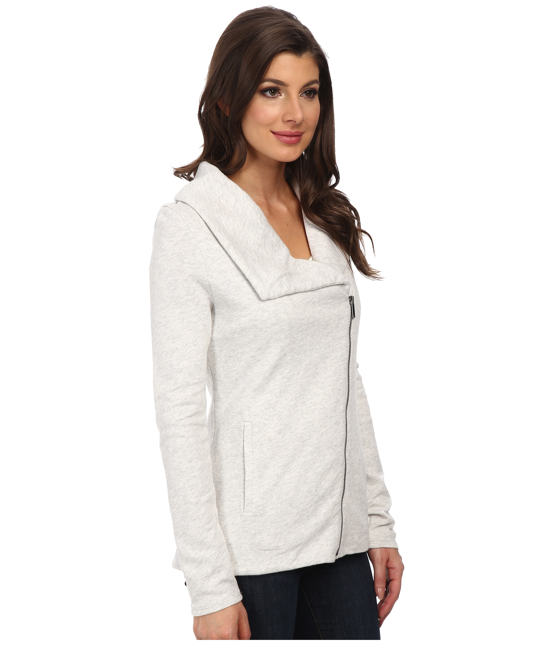 asymmetrical zip sweatshirt