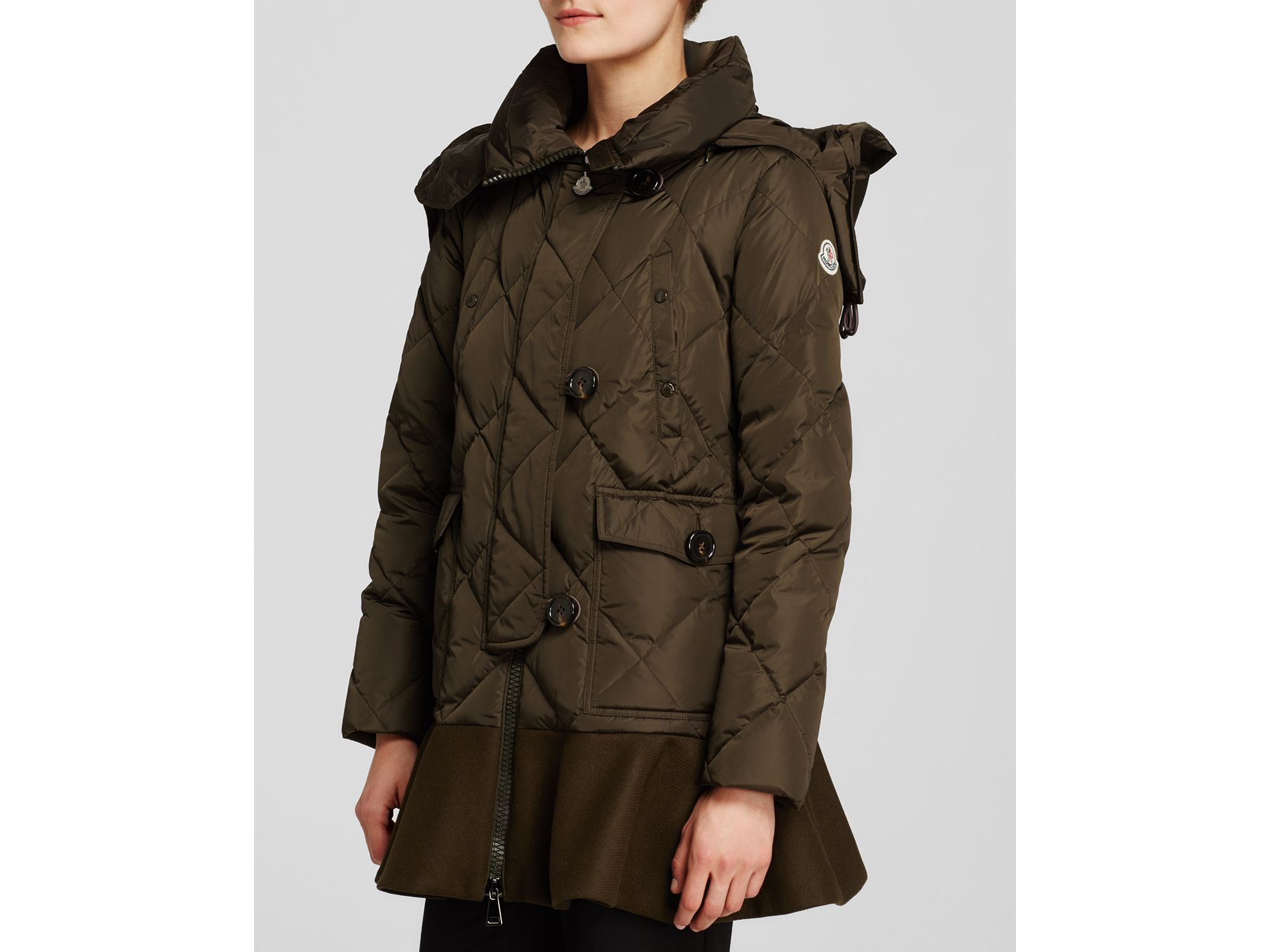 skirted down coat