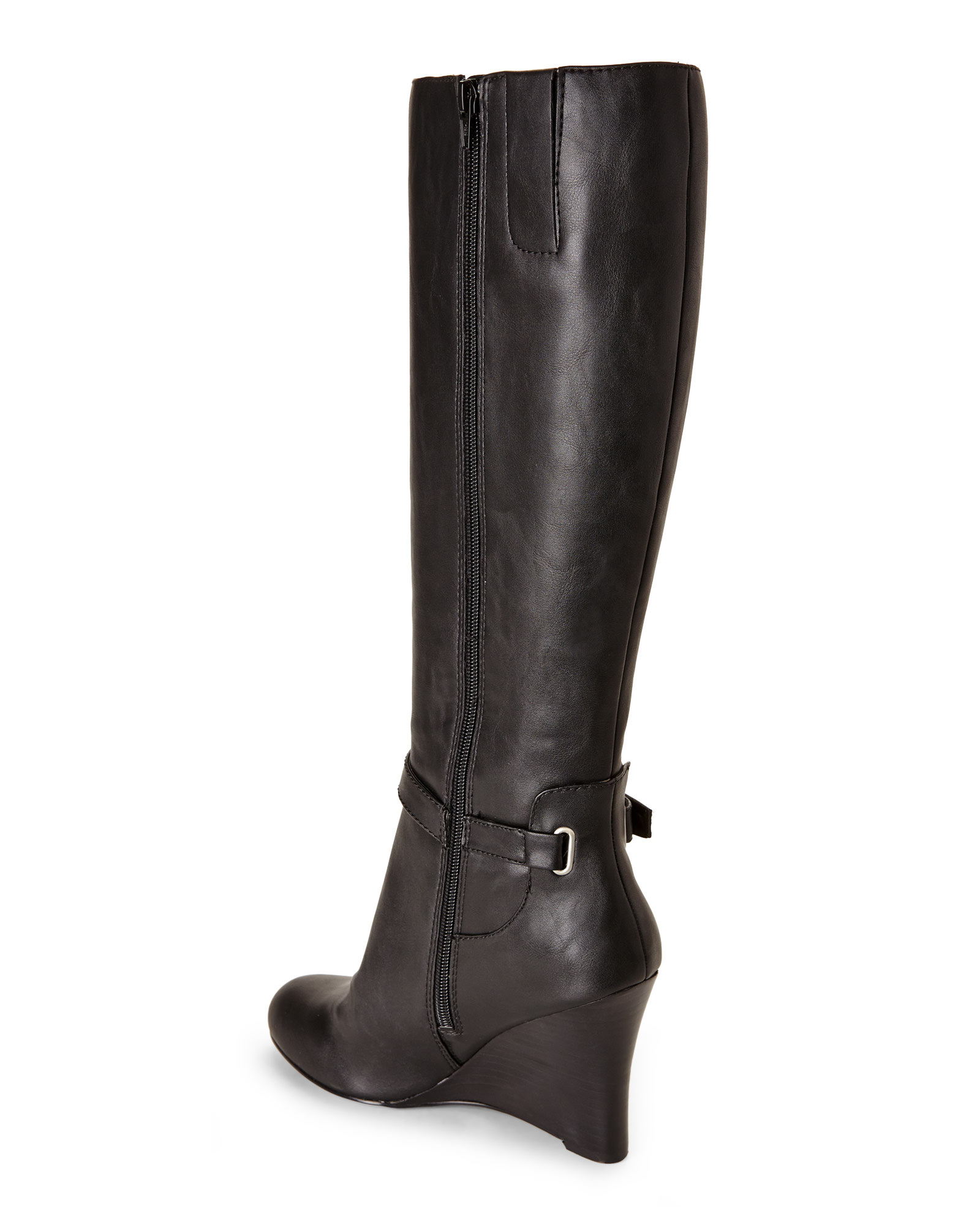 nine west wedge boots nine west black ovata wedge boots in black lyst nine west wedge boots nine west black ovata wedge boots in black lyst