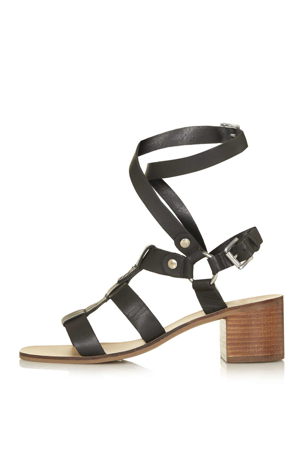 topshop black gladiator sandals