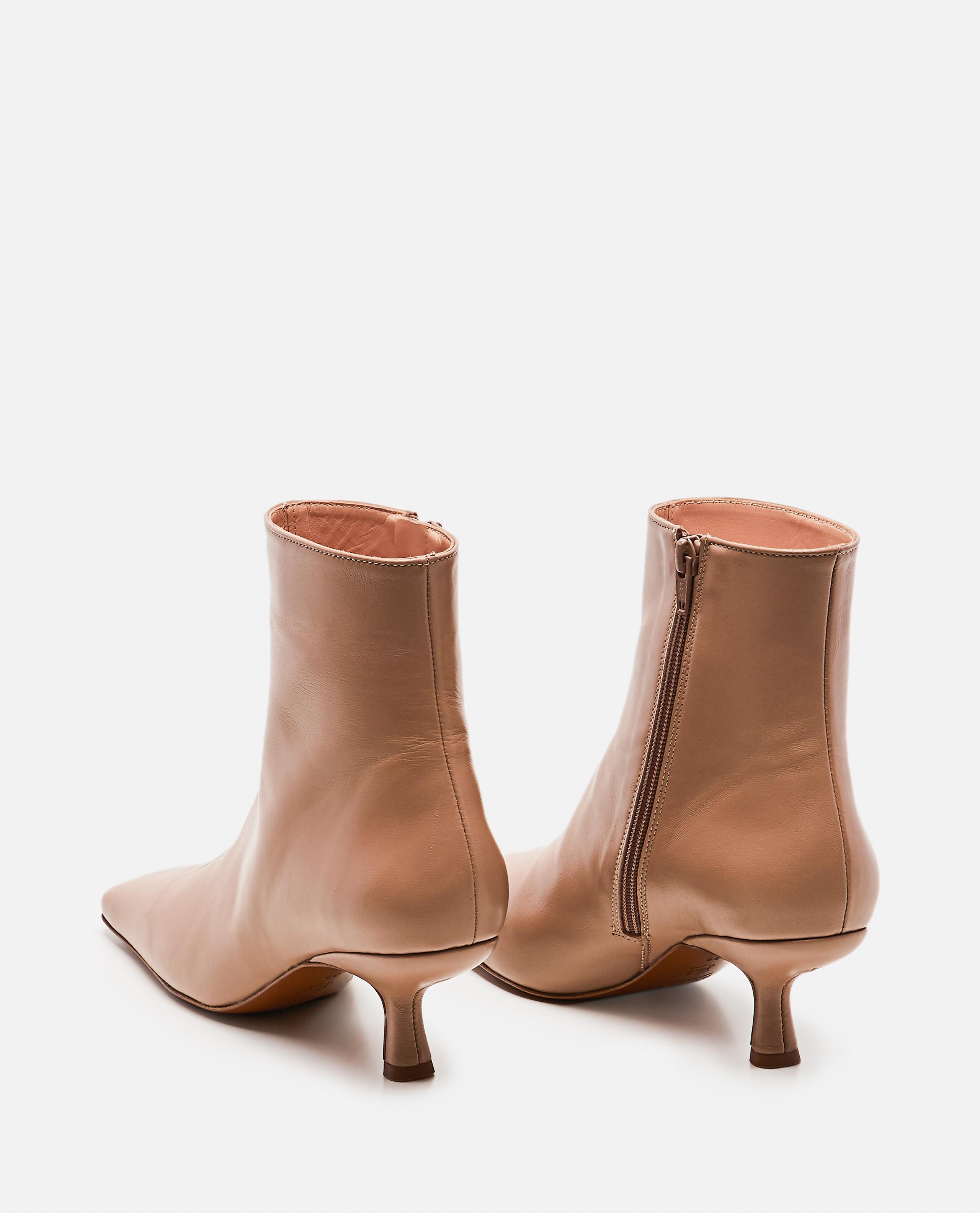 BY FAR Lange Ankle Boots In Wrinkled Leather in Beige (Natural) - Lyst
