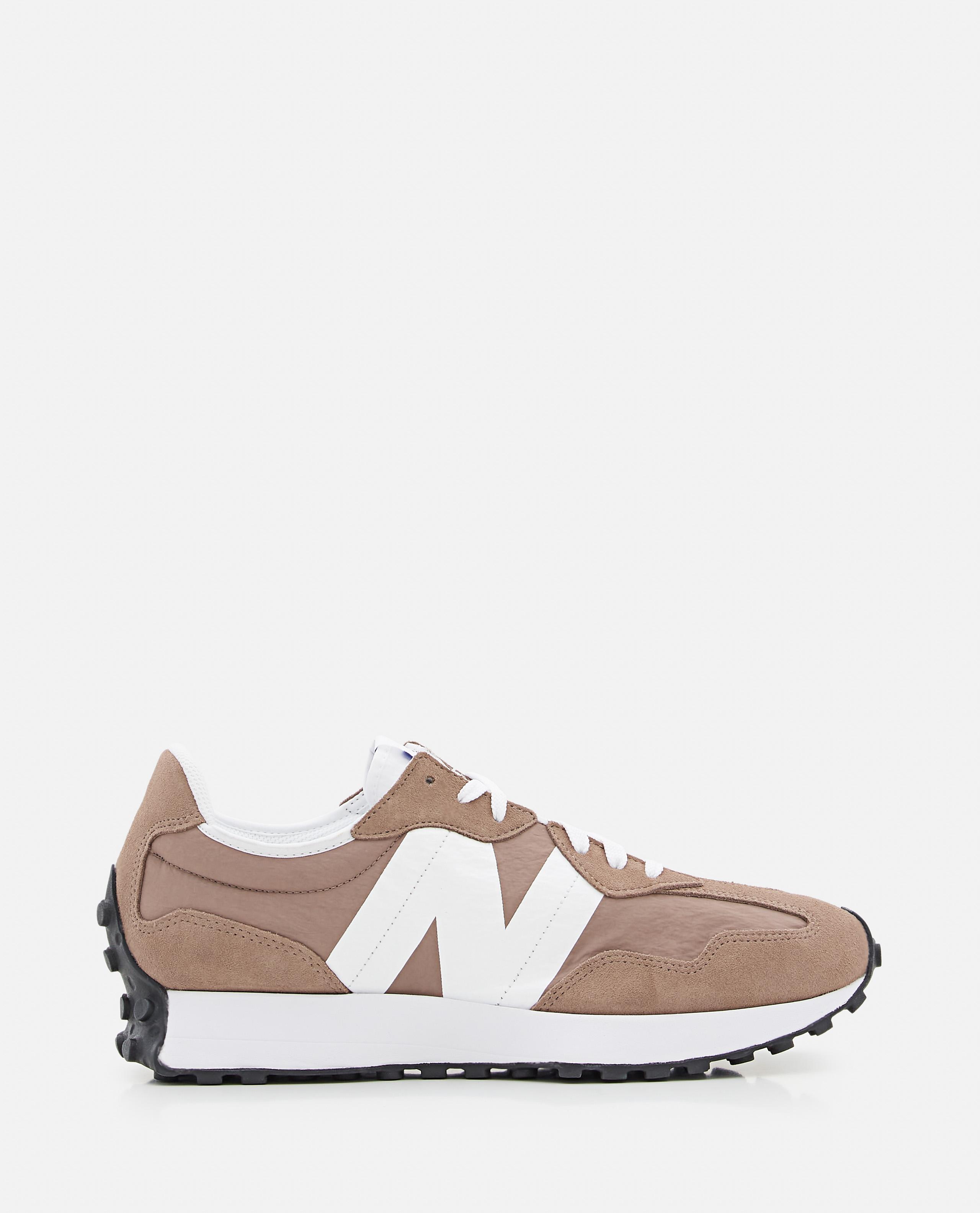 New Balance Ms327 Suede Nylon Sneakers in White for Men | Lyst