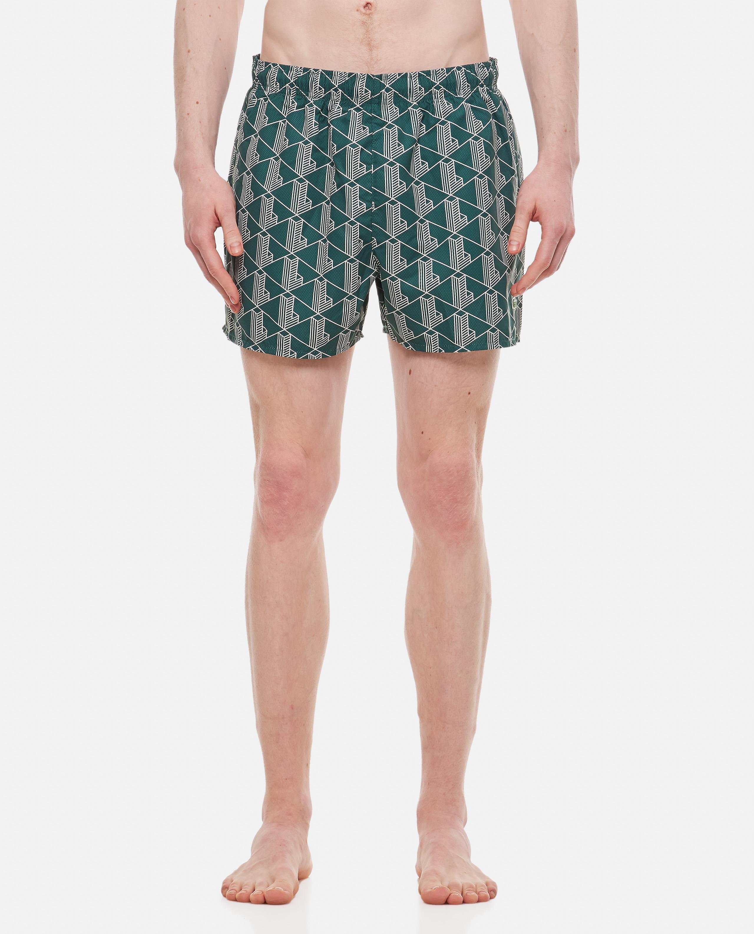 Lacoste Swim Shorts in Green for Men | Lyst