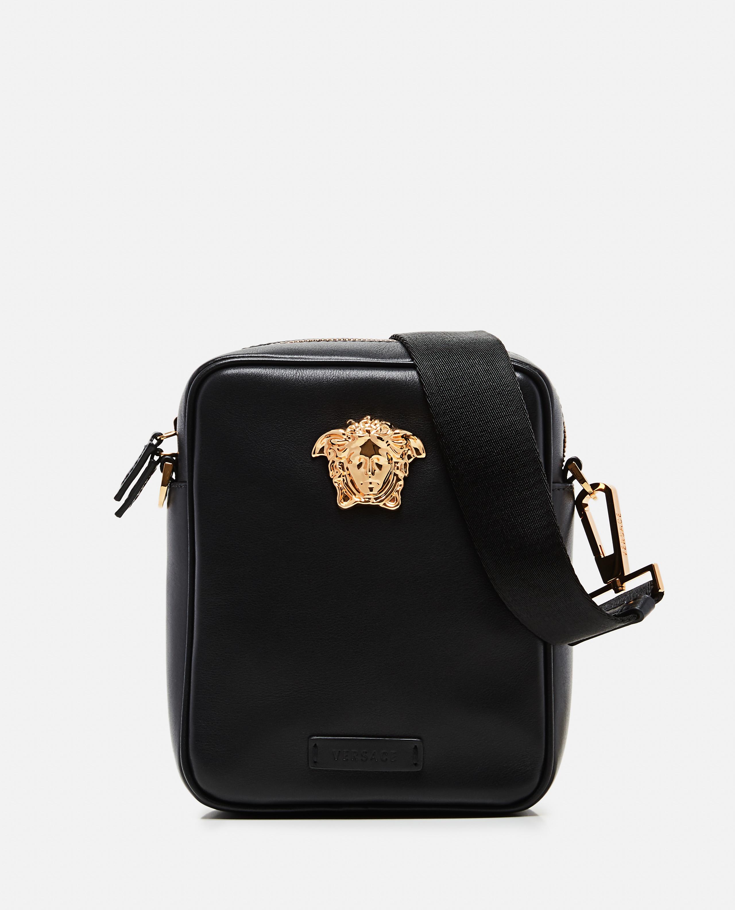 Versace La Medusa Mini Leather Bag in Black for Men | Lyst