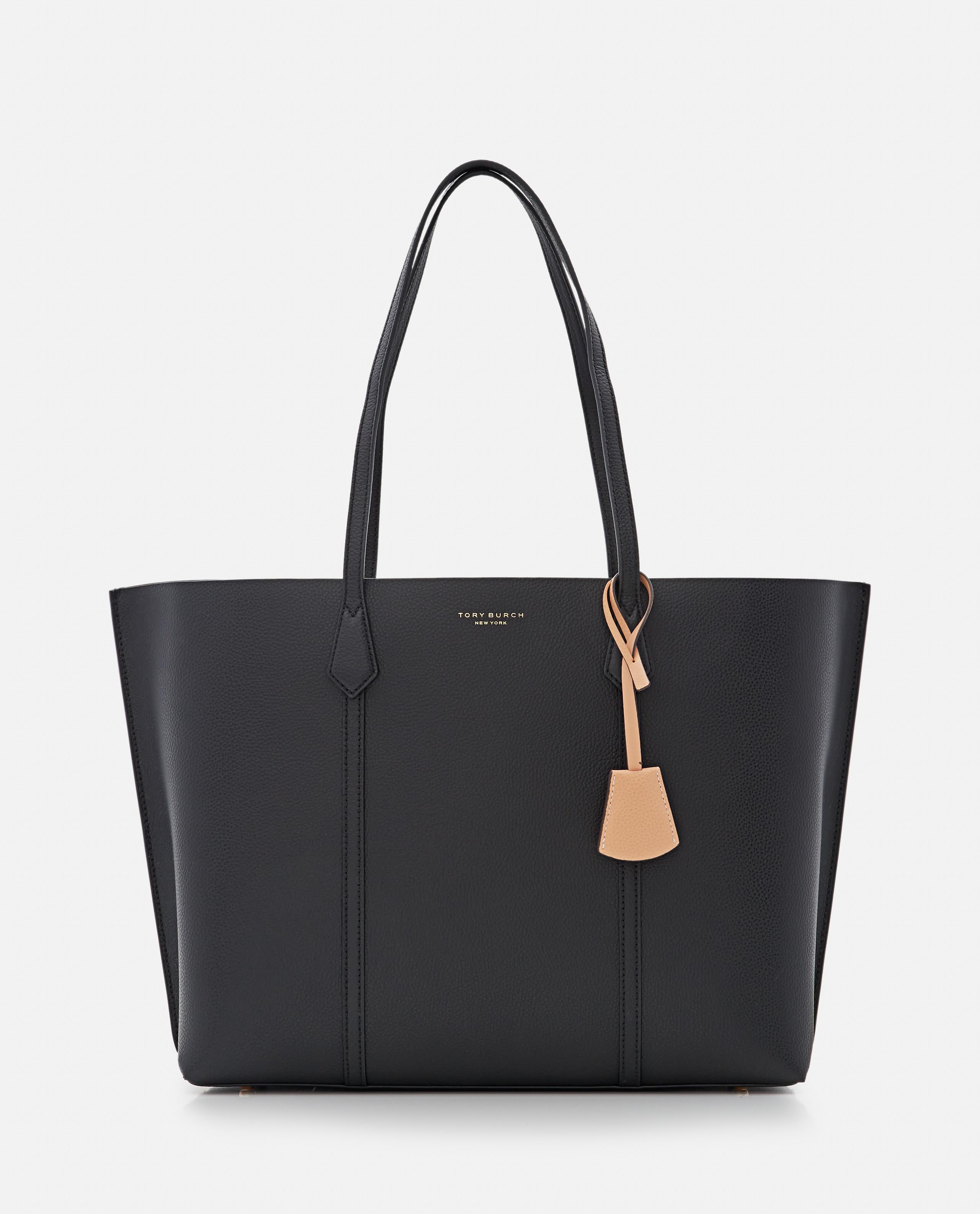 Tory Burch Perry Leather Tote Bag in Black Lyst