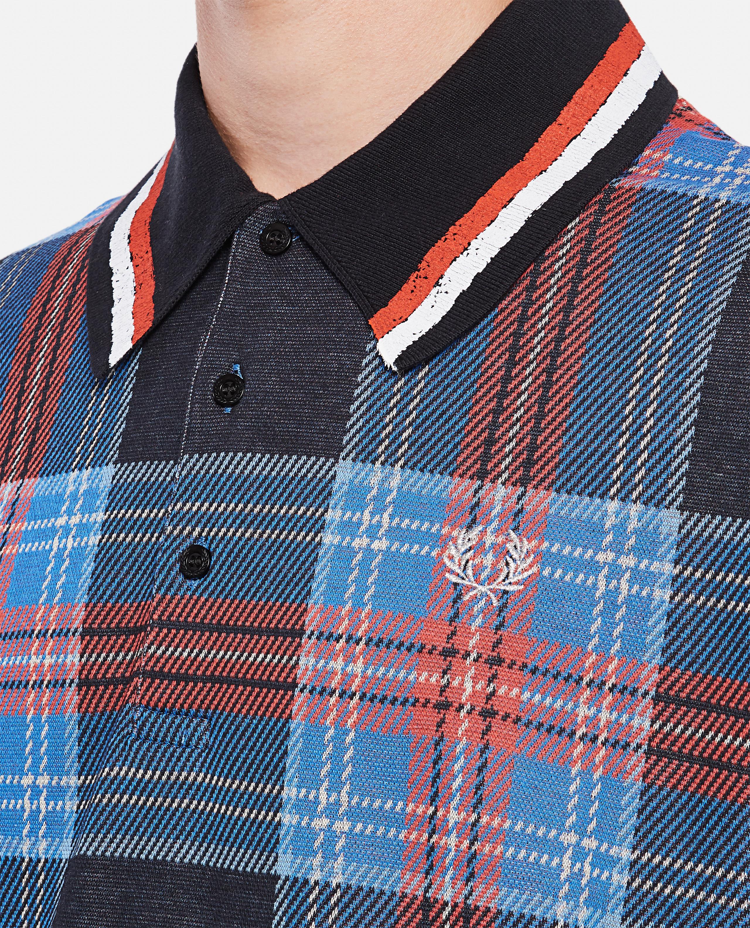 Fred Perry Silk Charles Jeffrey Loverboy X Tartan Polo Shirt in 