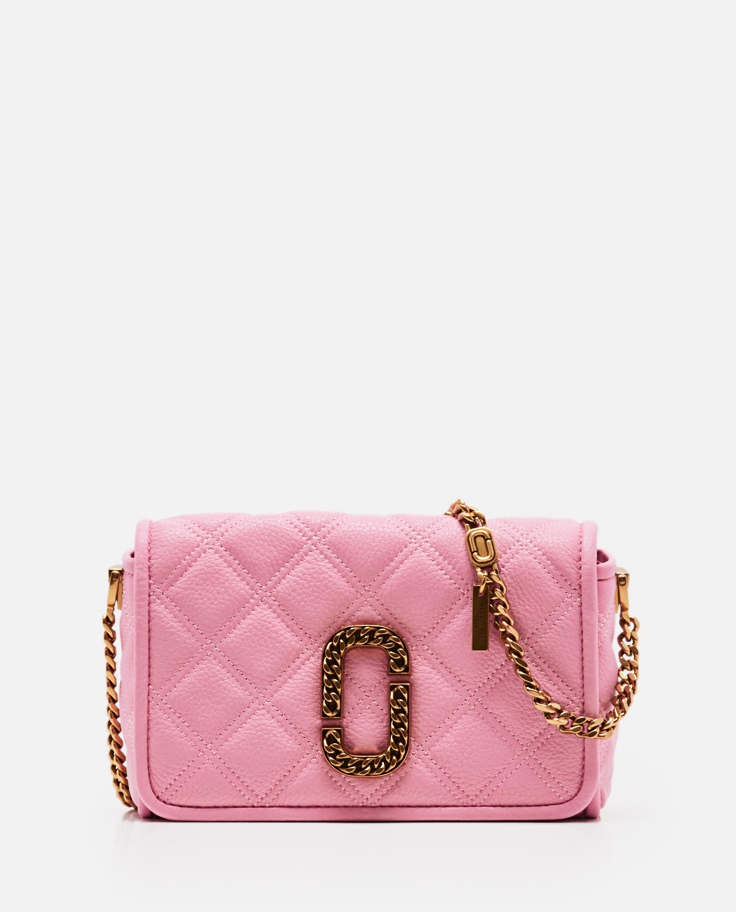 Marc Jacobs Leather The Status Crossbody Flap Bag in Pink (Black) - Lyst