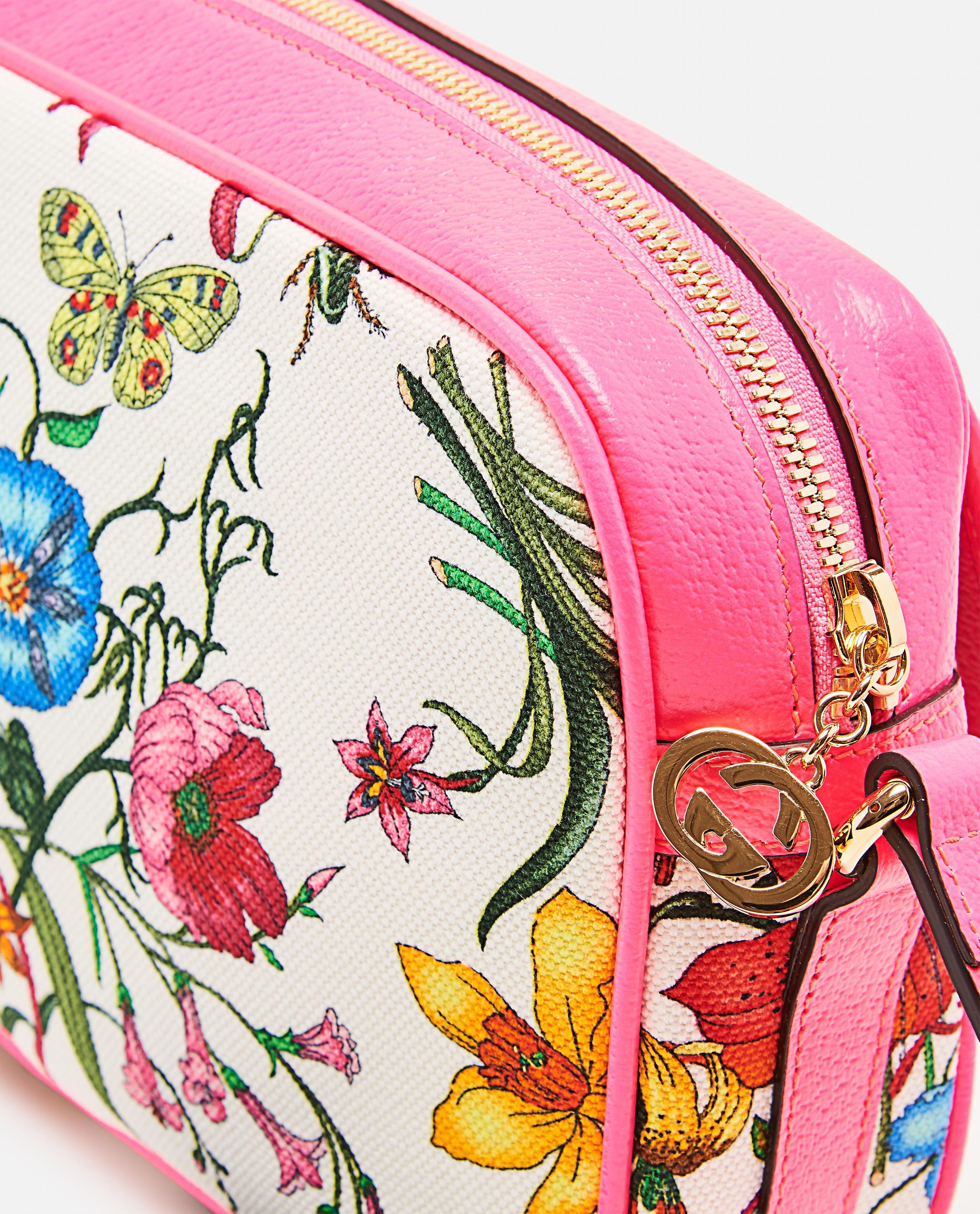 Gucci Leather Small Flora Shoulder Bag in Pink Lyst