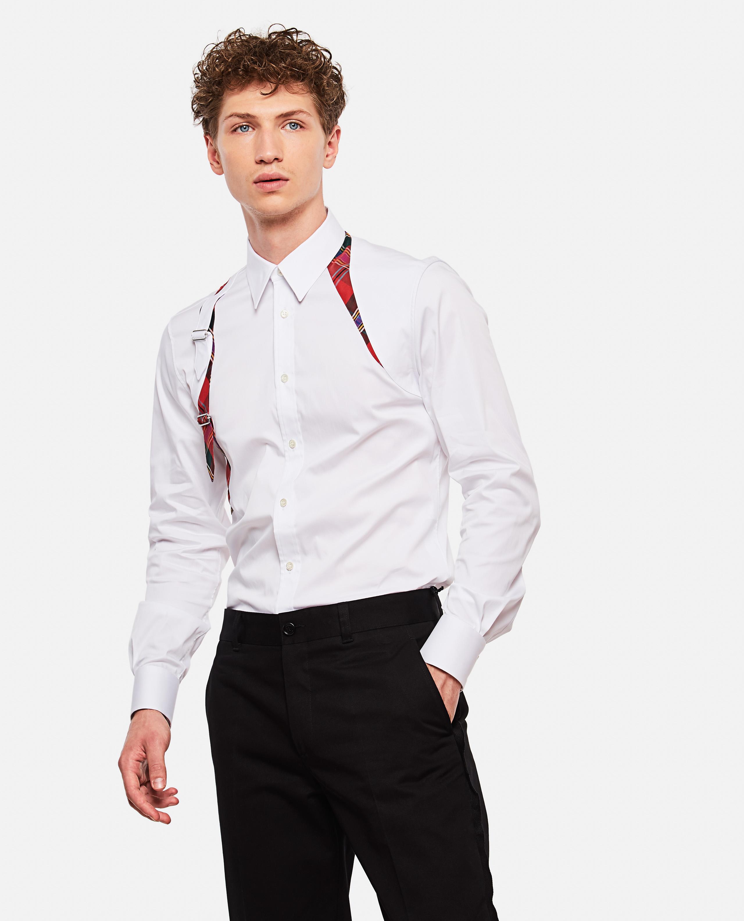 Alexander McQueen Cotton Shirt Harness in White for Men Lyst