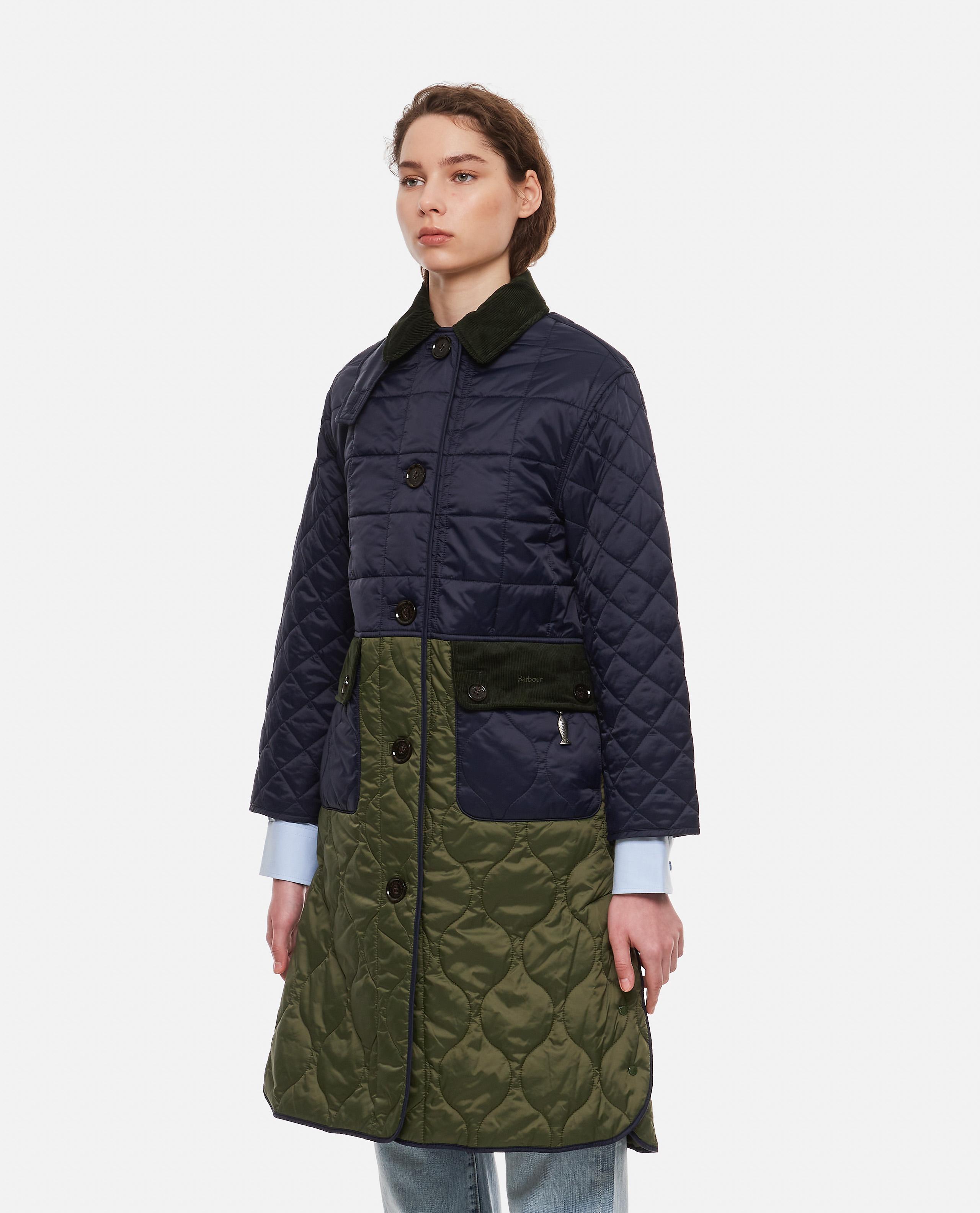 Barbour By Alexa Chung Hilda Quilted Coat in Blue | Lyst
