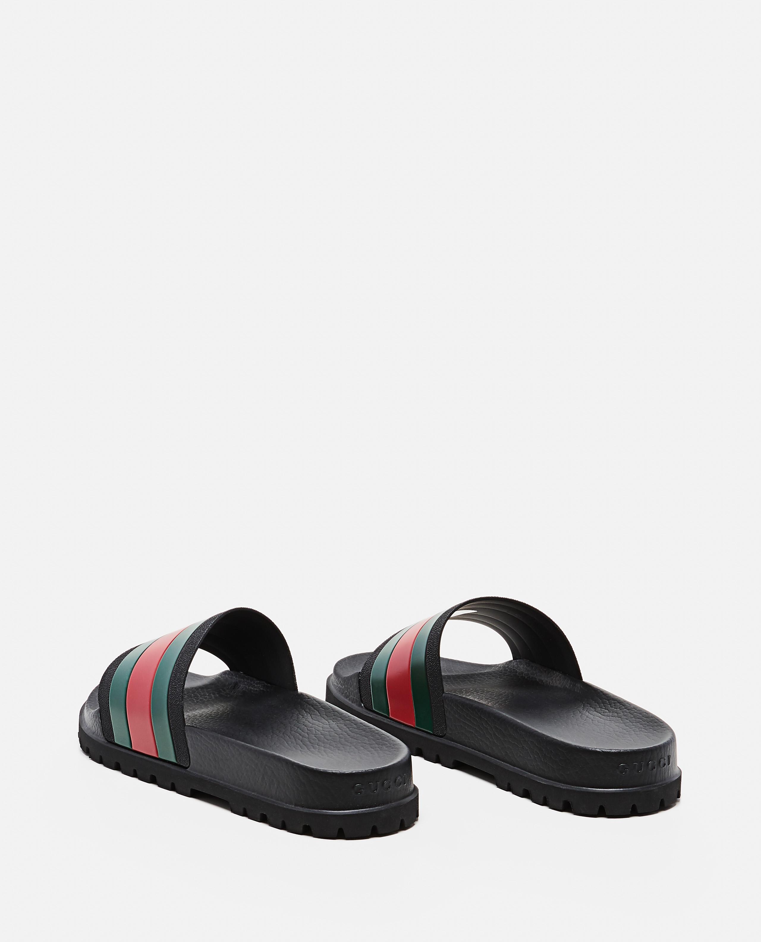men's rubber slide sandal with web
