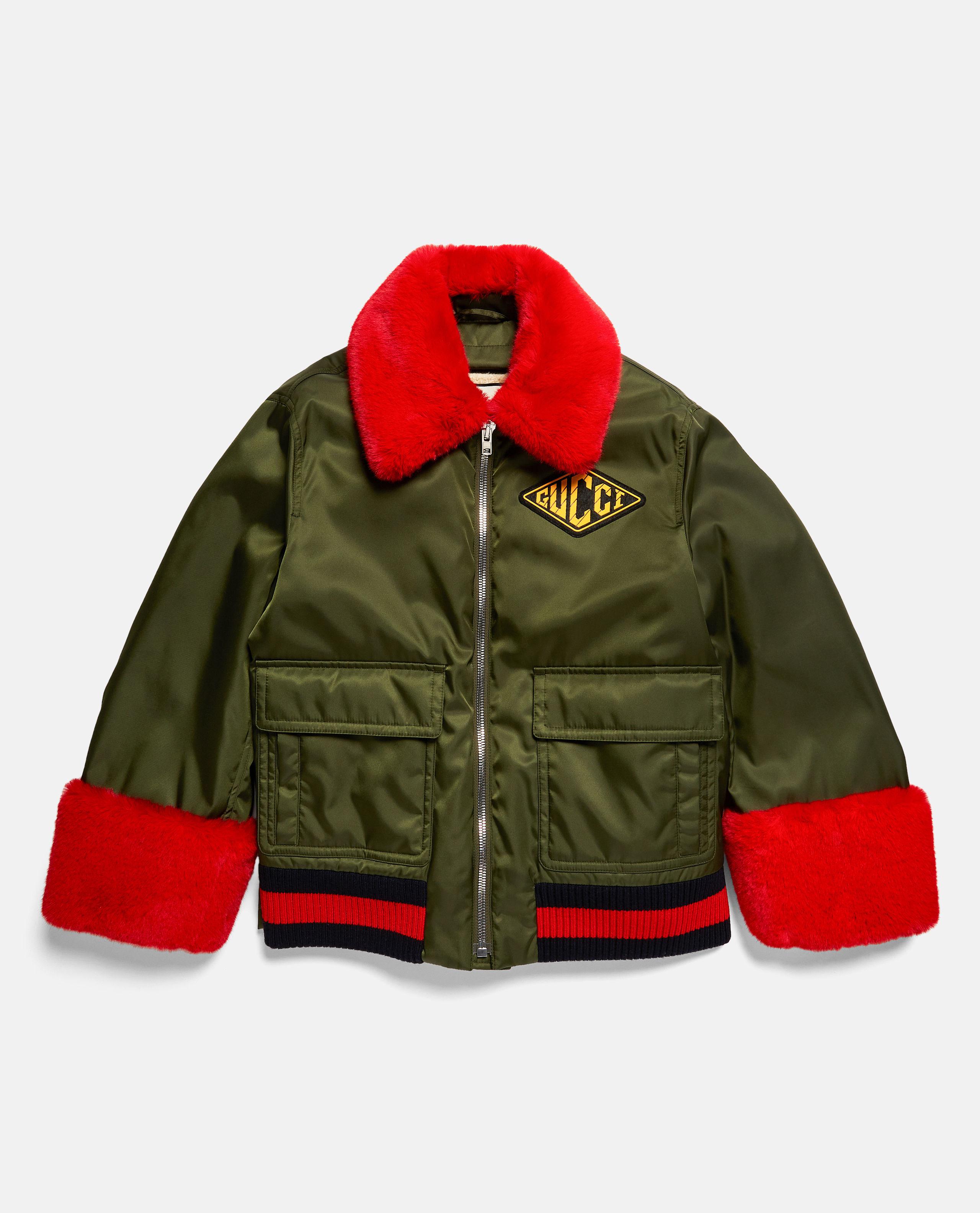 gucci red puffer jacket