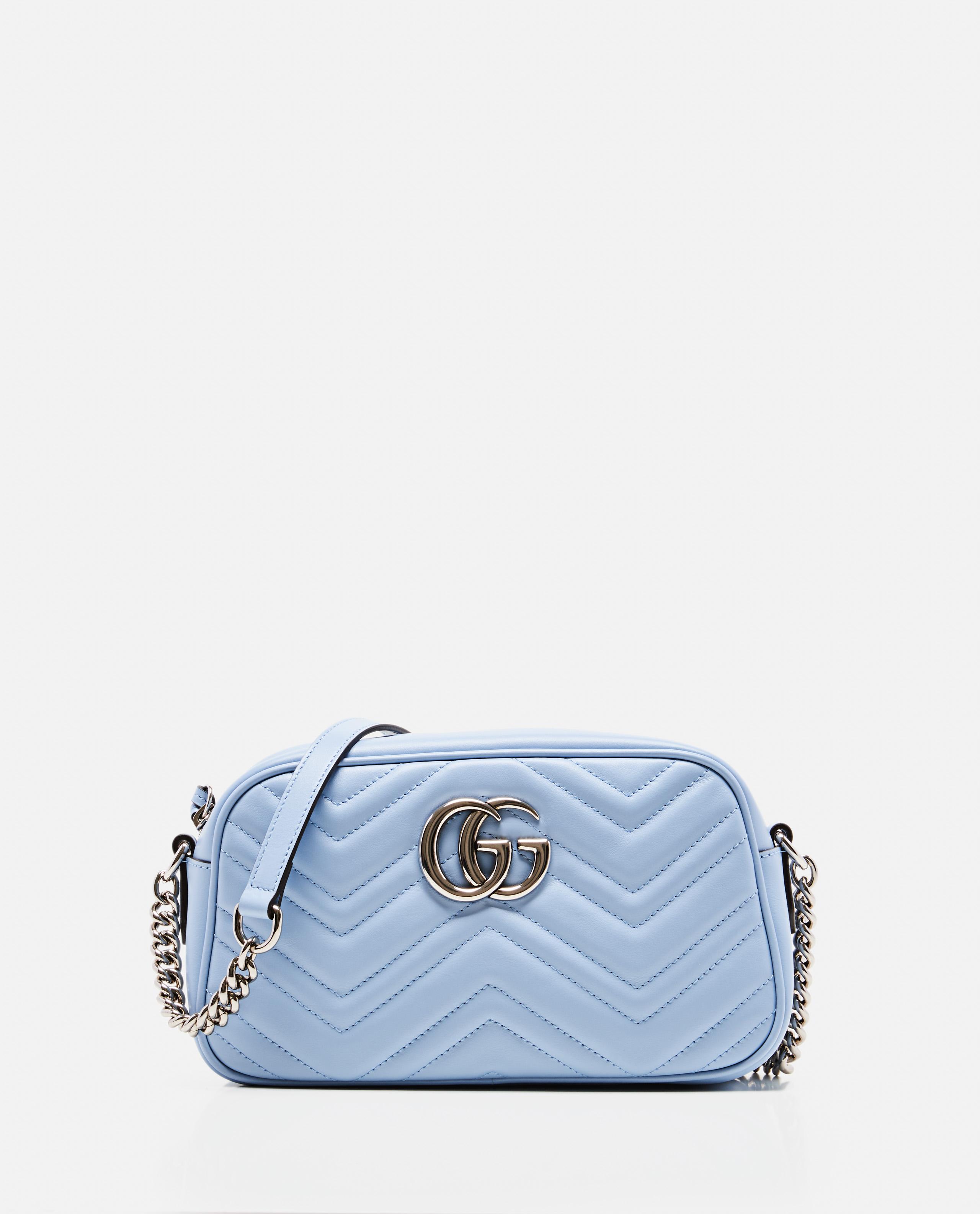 Gucci Leather GG Marmont Small in Azure (Blue) - Lyst