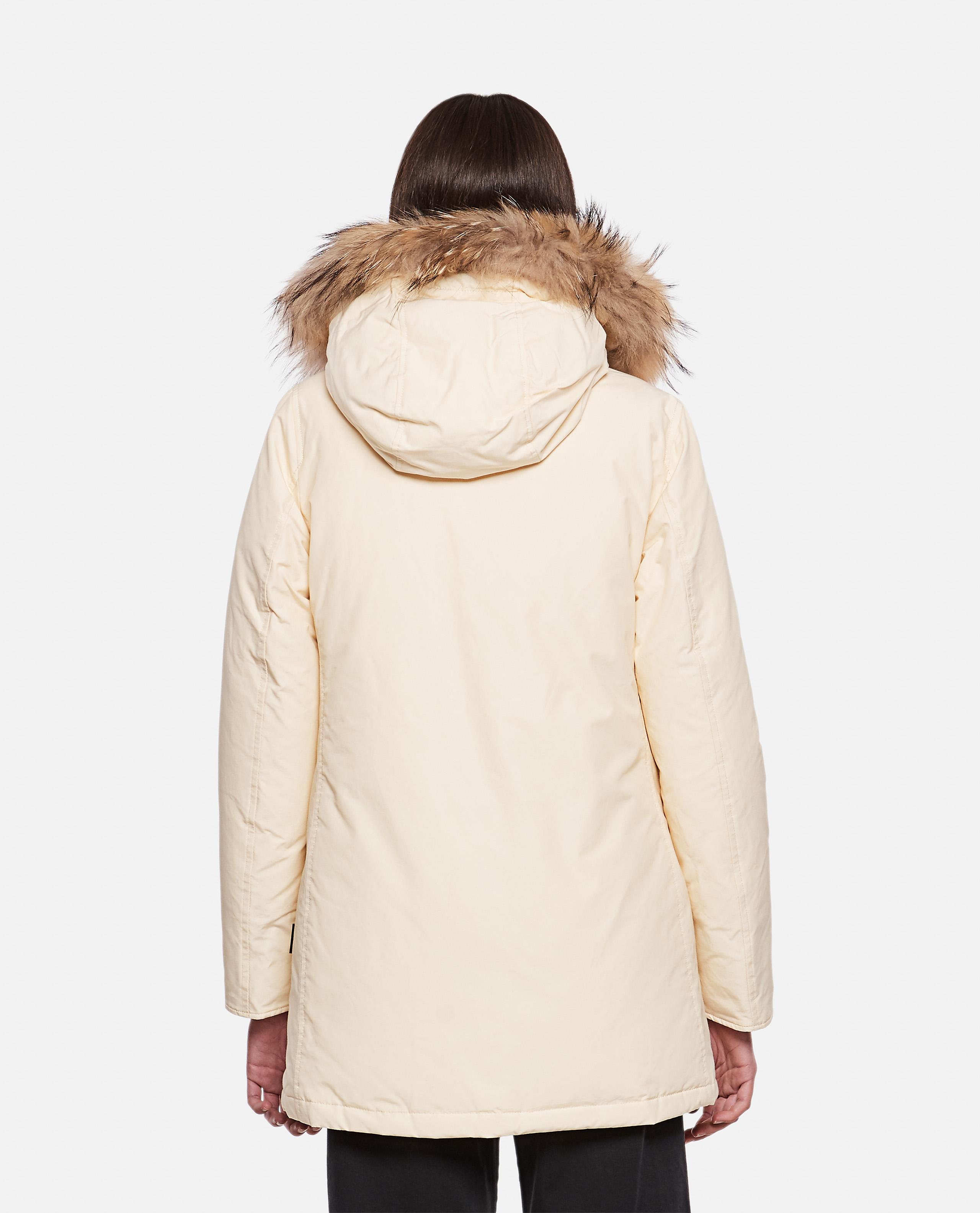 Woolrich Arctic Detachable Fur Down Parka in Natural | Lyst