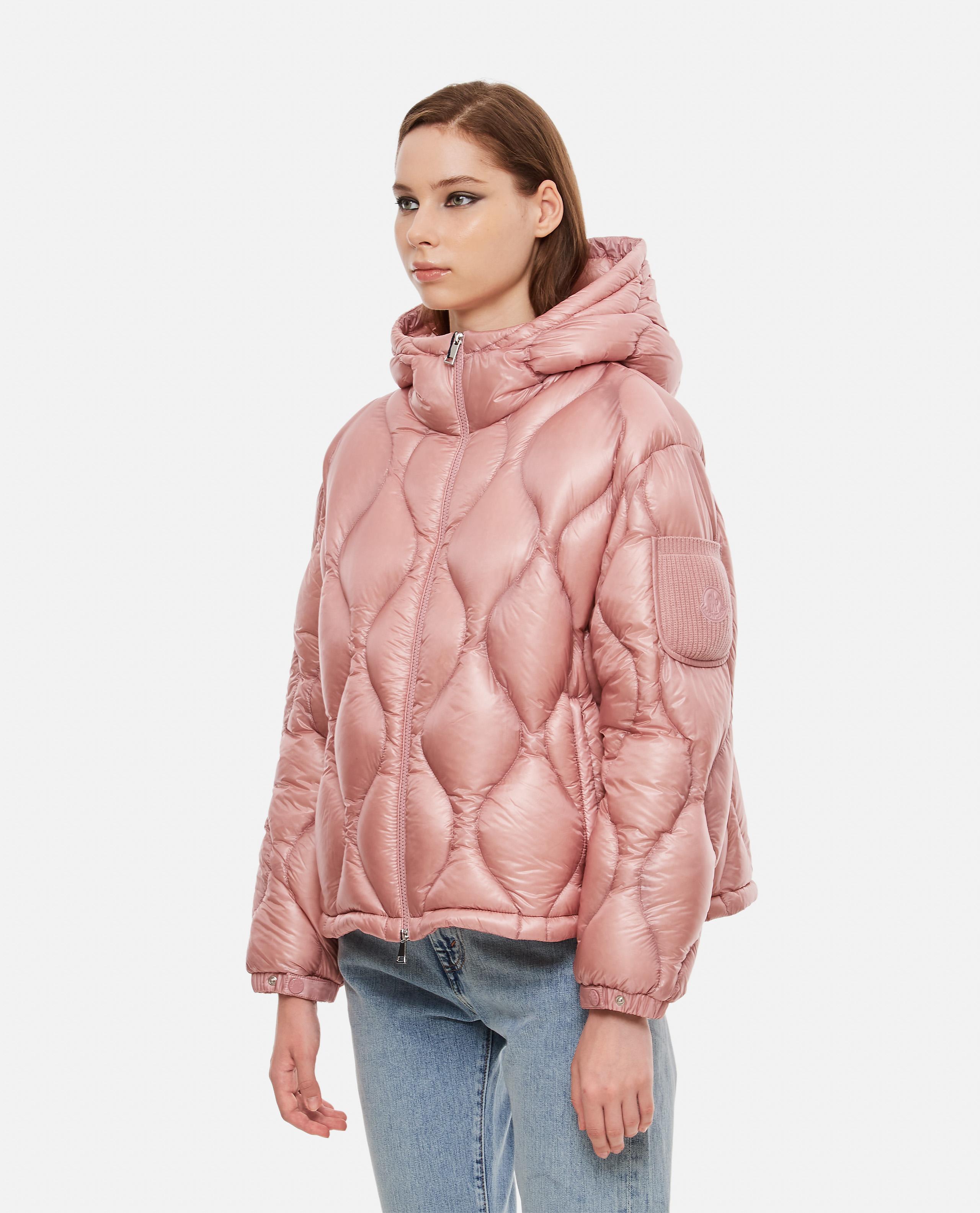 Moncler Anthon Laque' Nylon Down Jacket in Pink | Lyst