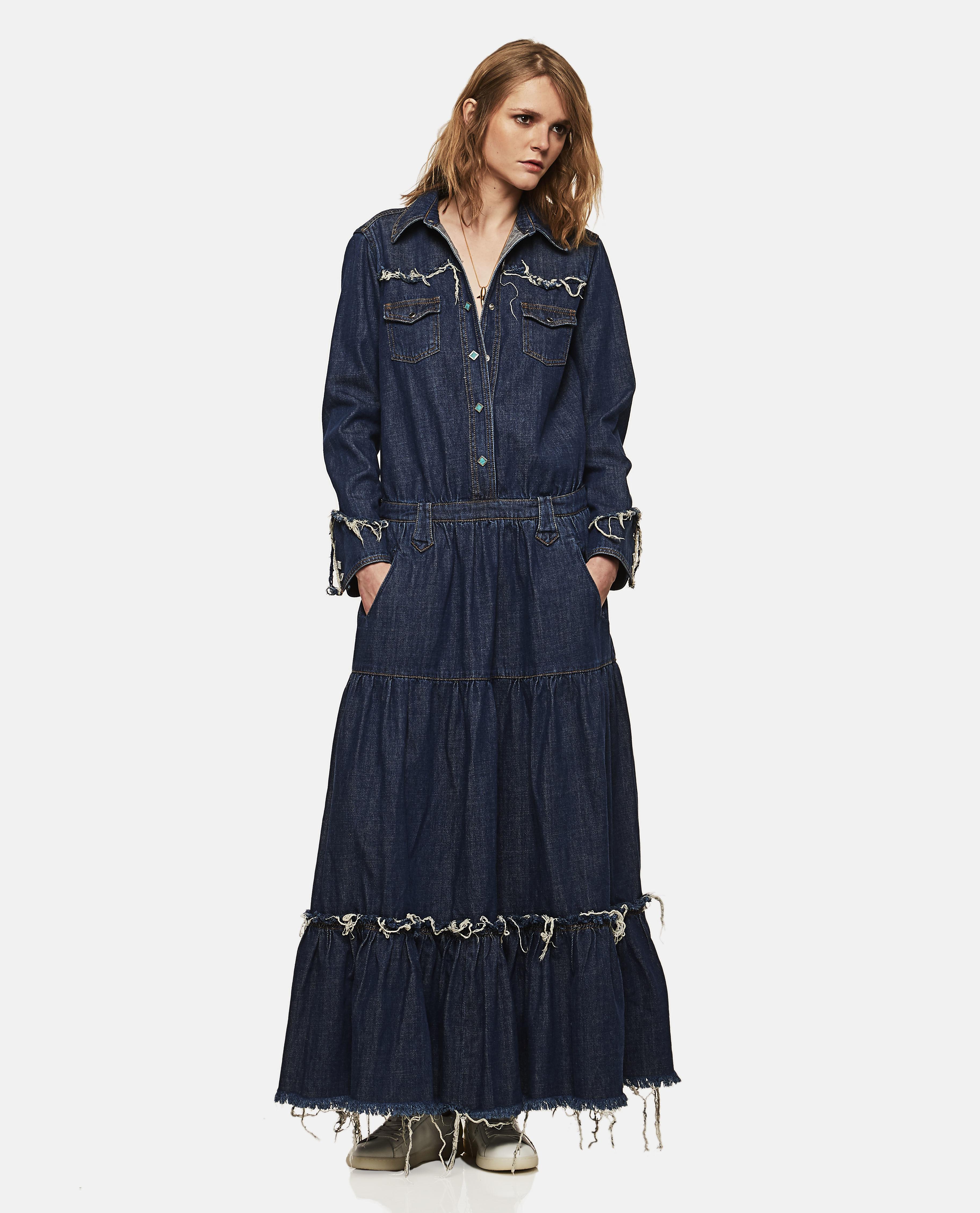 Alanui Denim Dress in Blue - Lyst