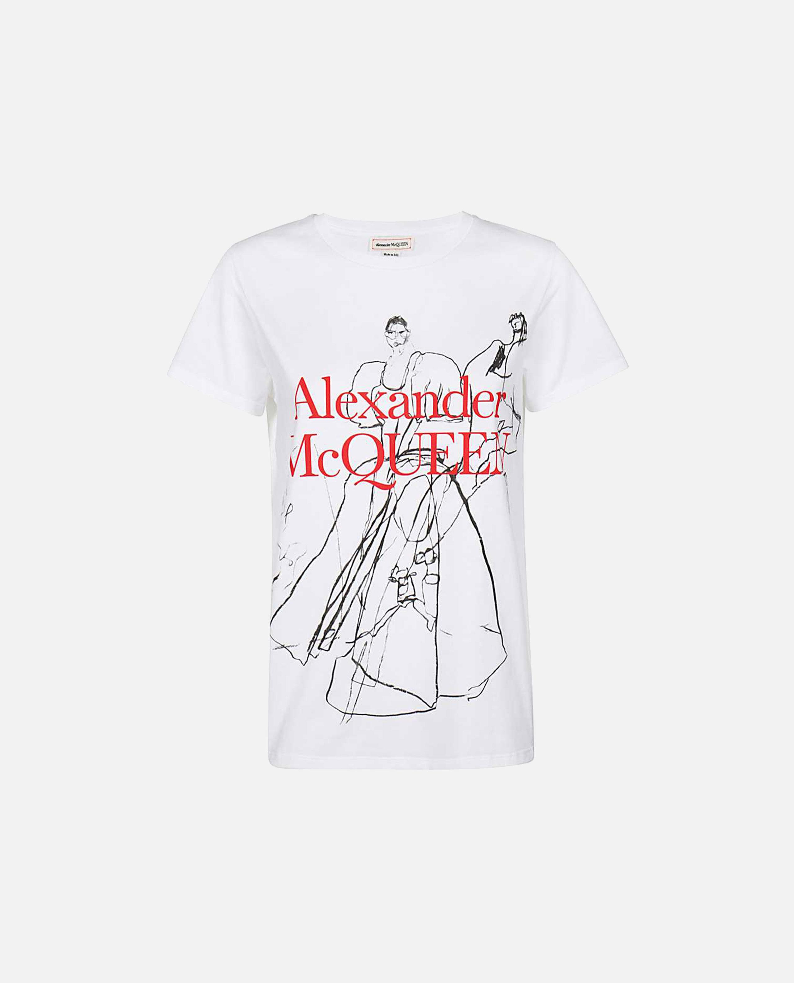 Alexander McQueen Cotton T-shirt in White - Lyst