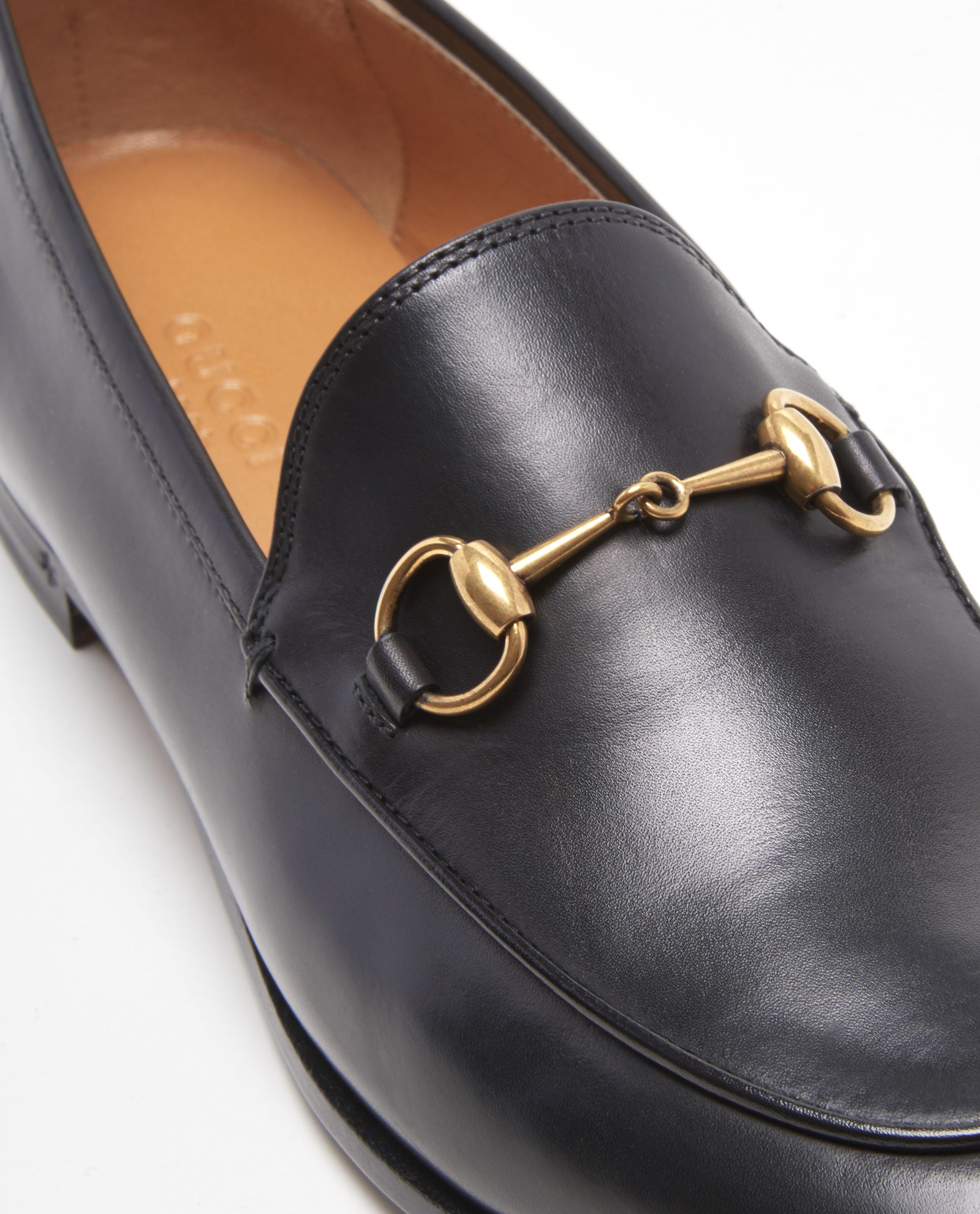 Gucci 10mm Jordaan Leather Loafer in Black - Save 55% - Lyst