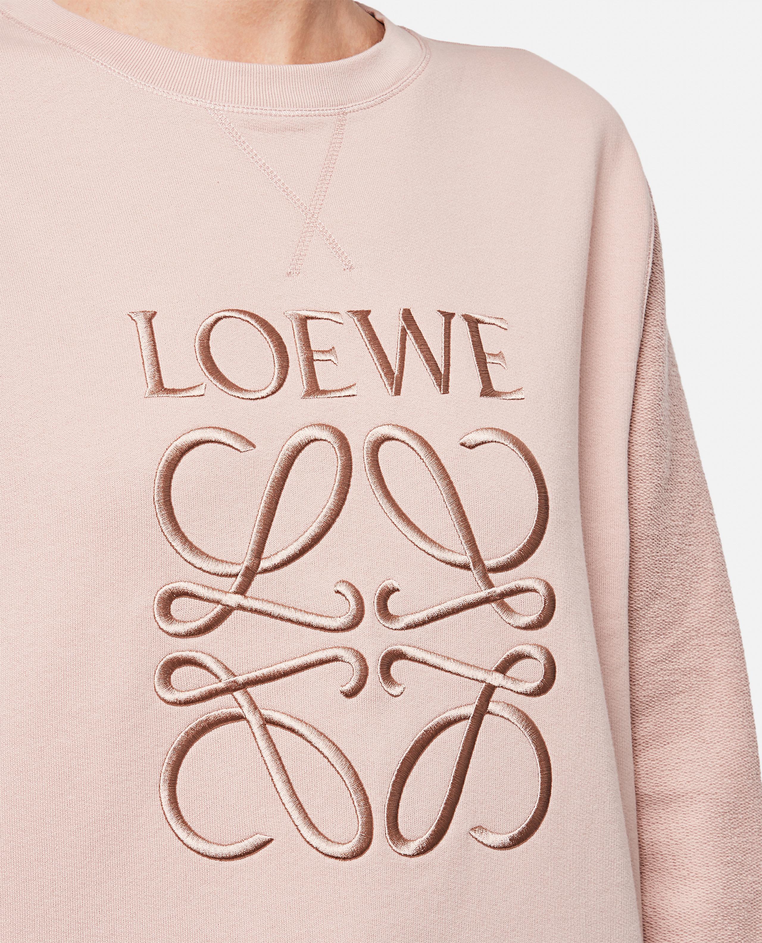 Loewe Sweatshirt With Anagram Embroidery In Cotton in Pink - Lyst