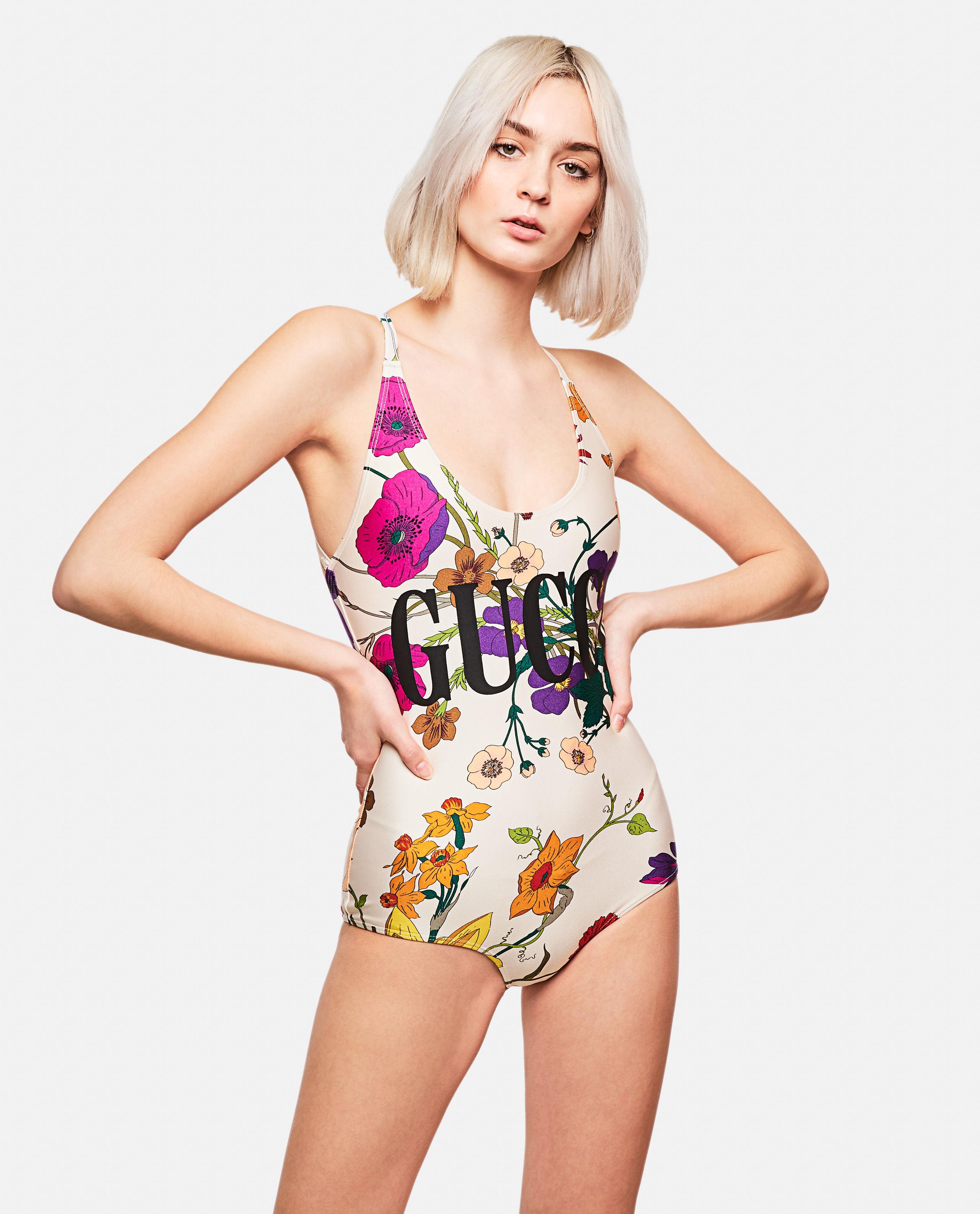 gucci one piece swimsuit white