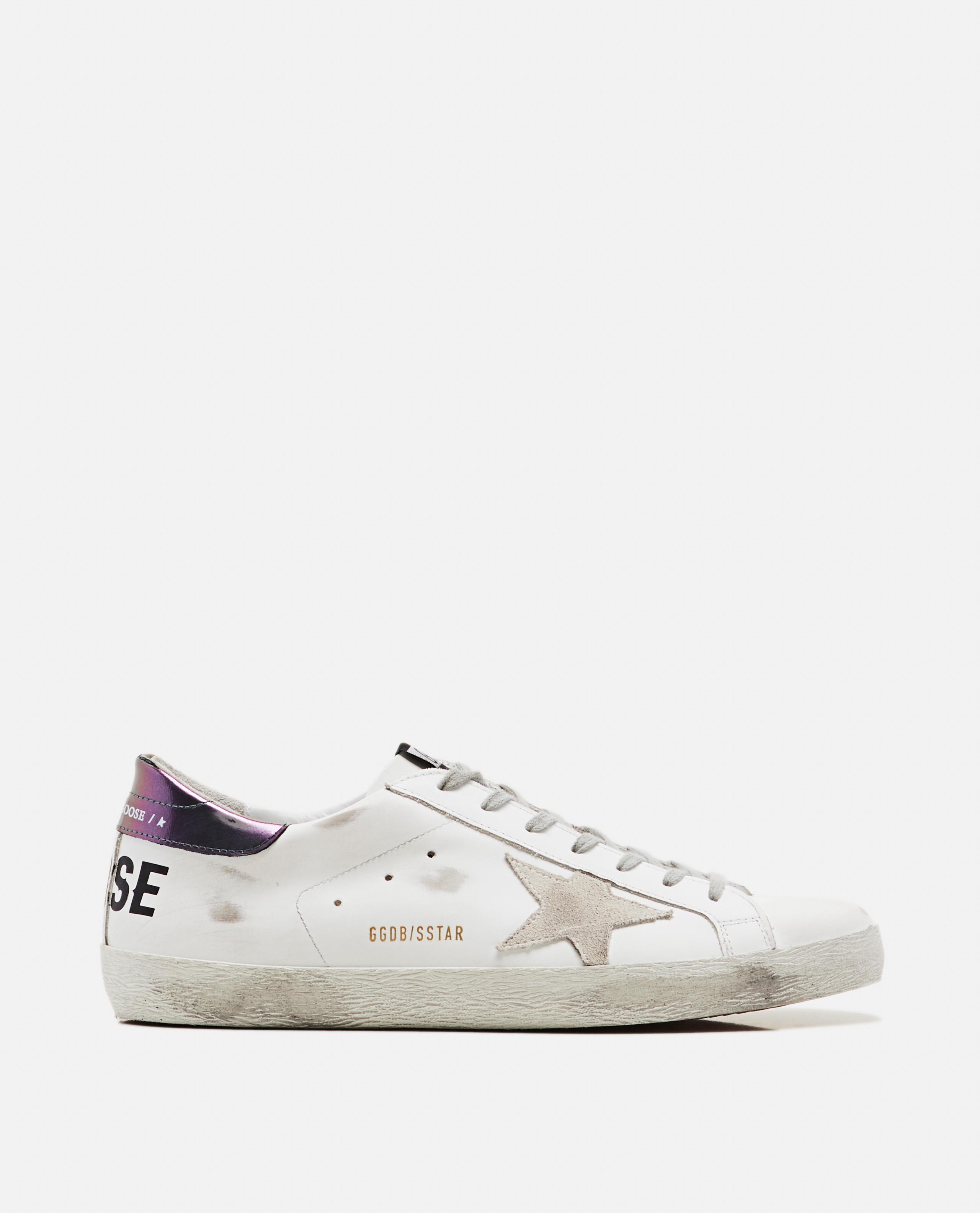 Sneakers Superstar in pelle e mesh con stella verdeGolden Goose in Pelle  scamosciata da Uomo colore Grigio | Lyst