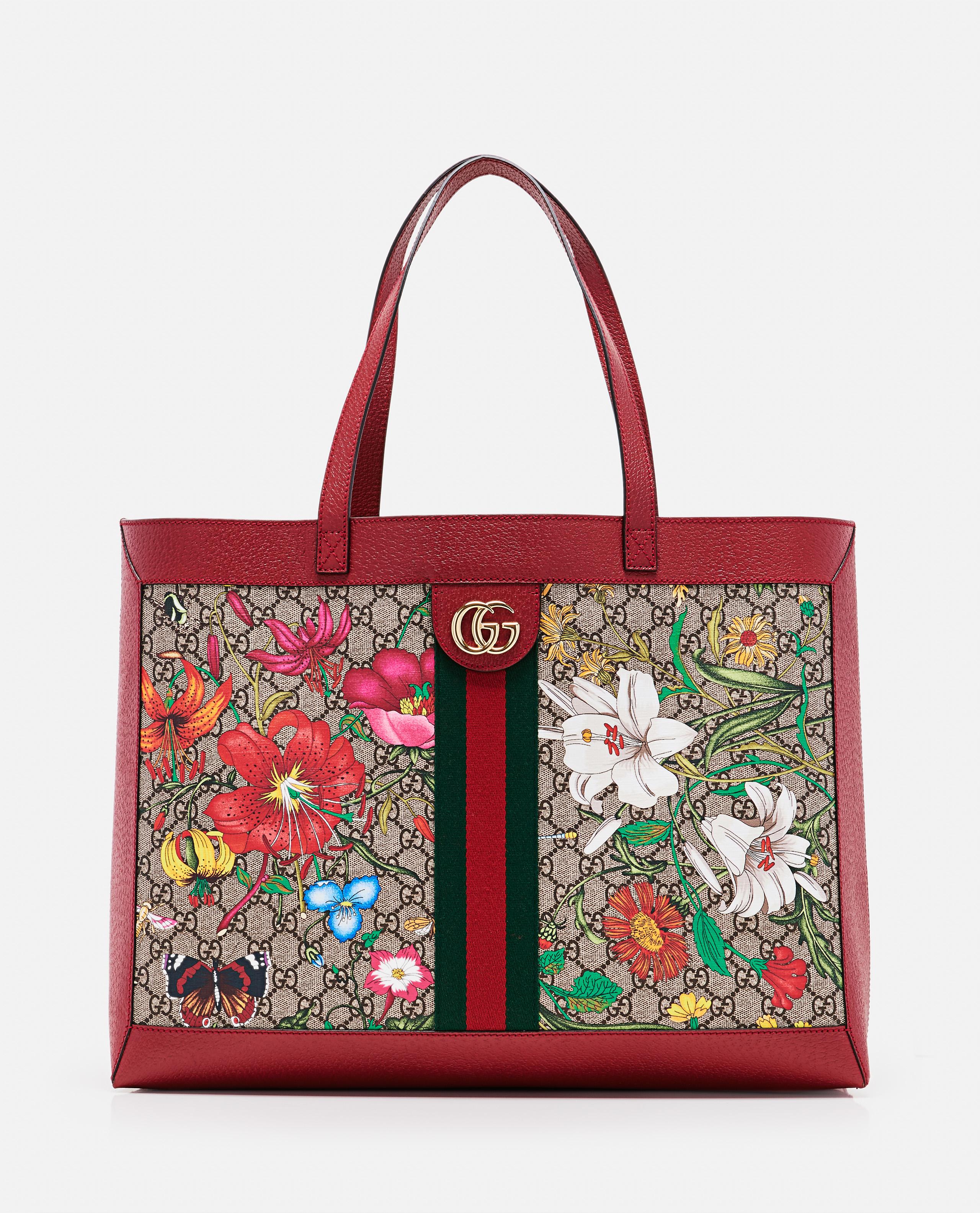 gucci floral canvas bag