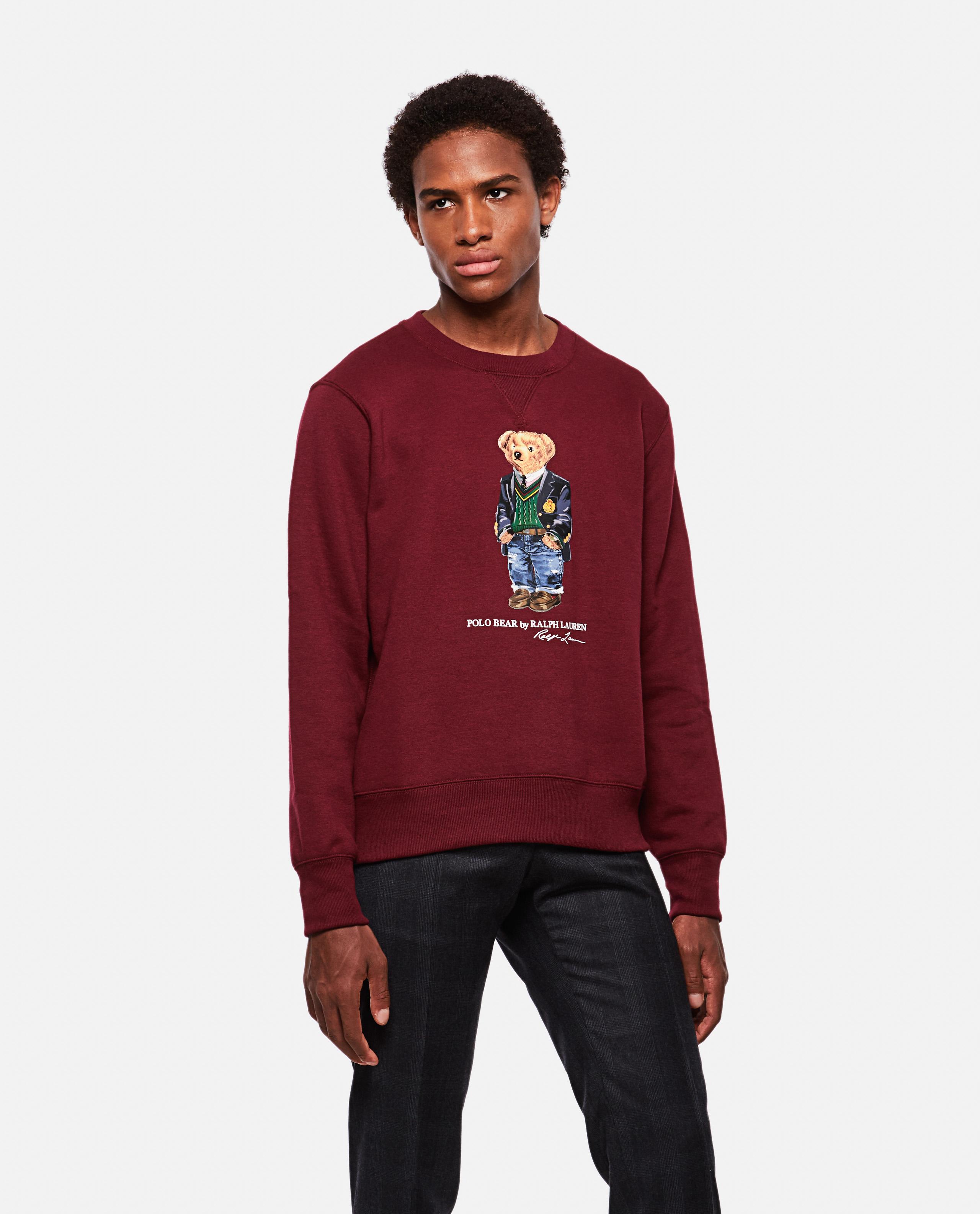 Polo Ralph Lauren Cotton Teddy Bear Sweatshirt in Red for Men - Lyst