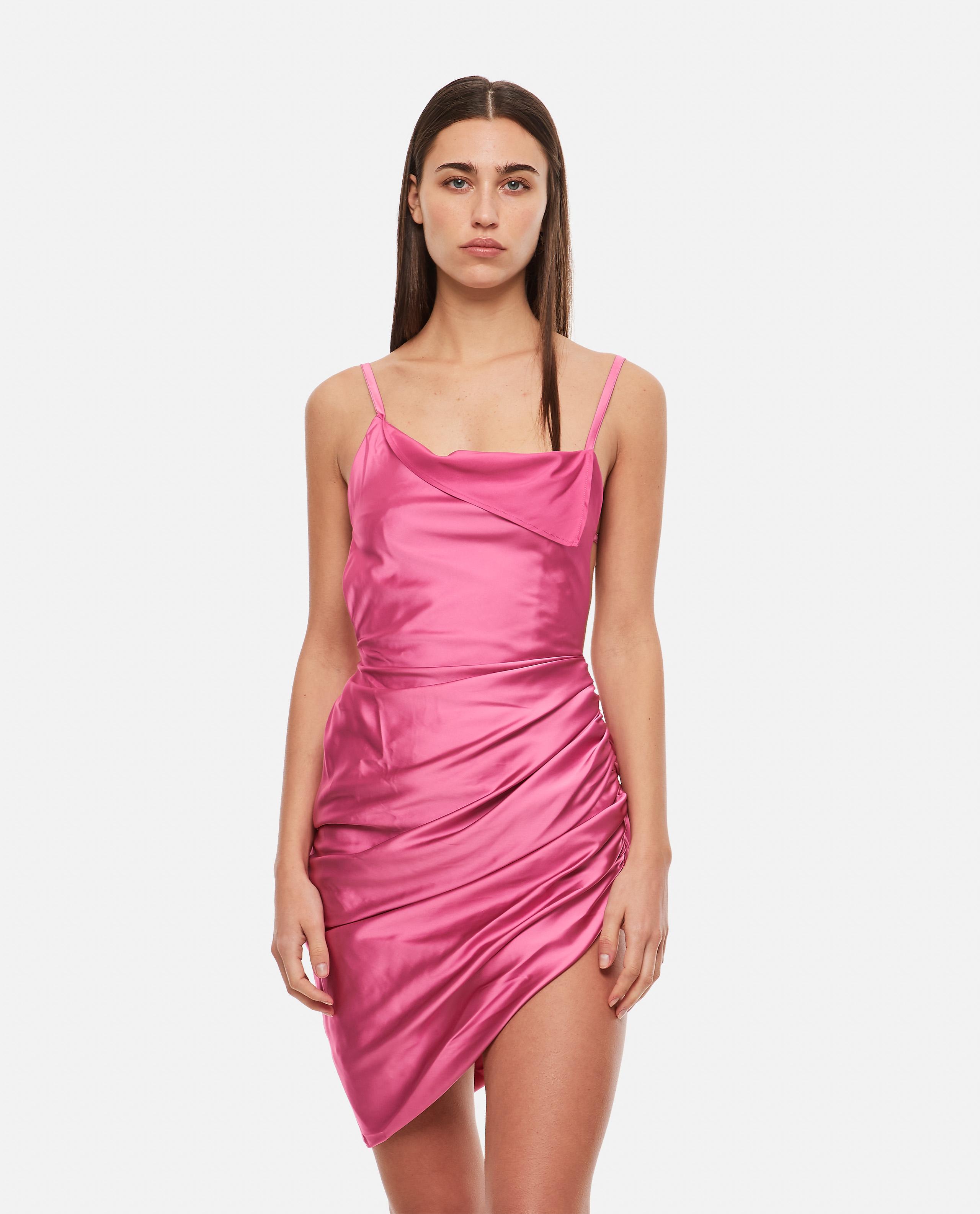Jacquemus La Robe Saudade Stretch Viscose Mini Dress in Pink | Lyst