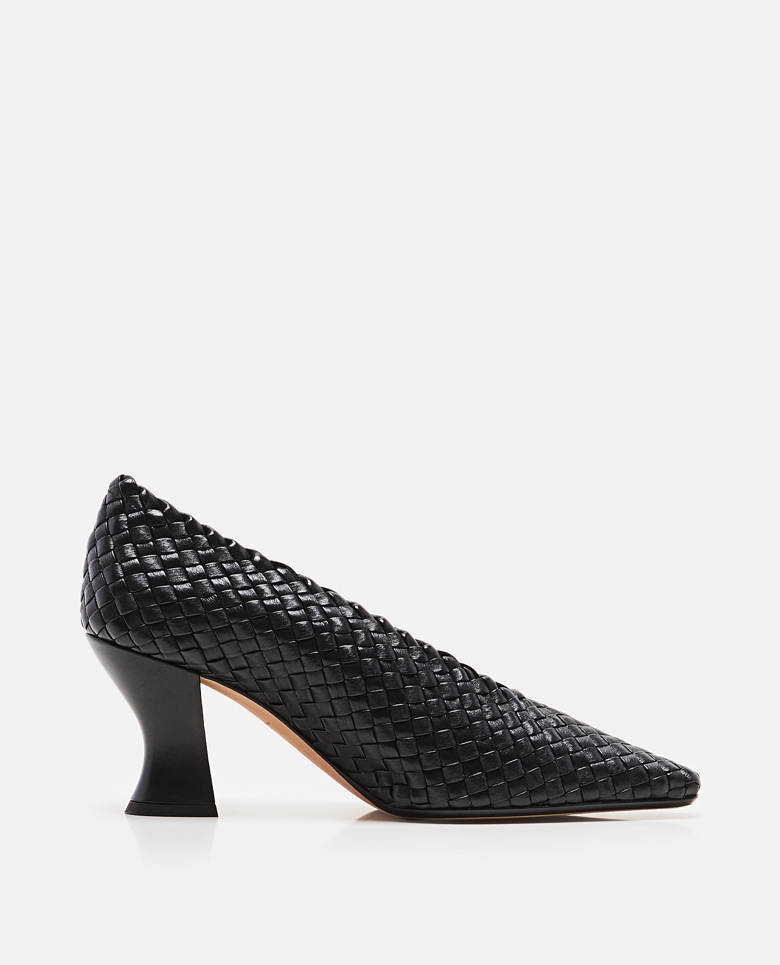 Bottega Leather Woven Nappa Pumps in Black Save 30 Lyst
