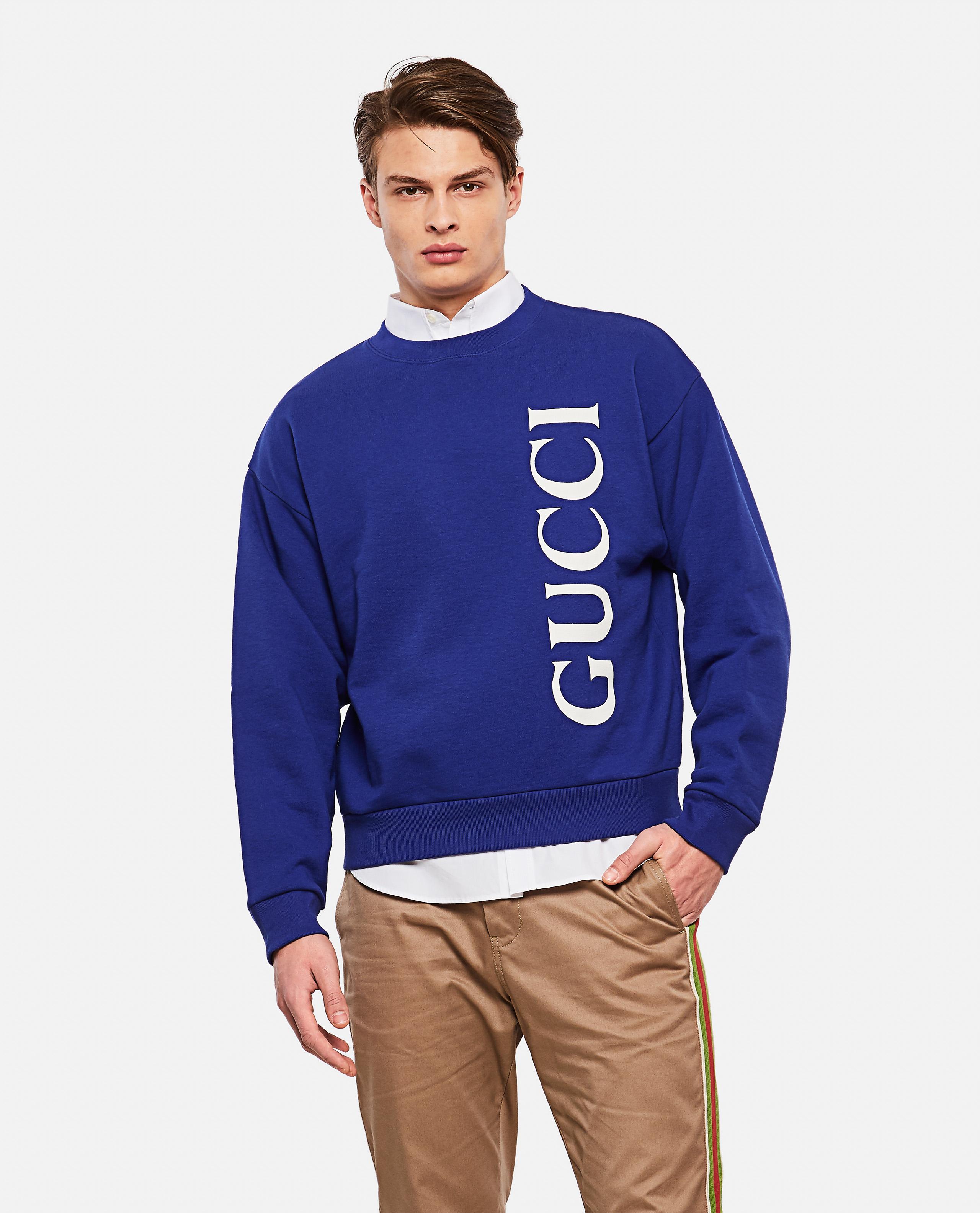 Gucci Sweatshirt With Print in Blue for Men - Lyst