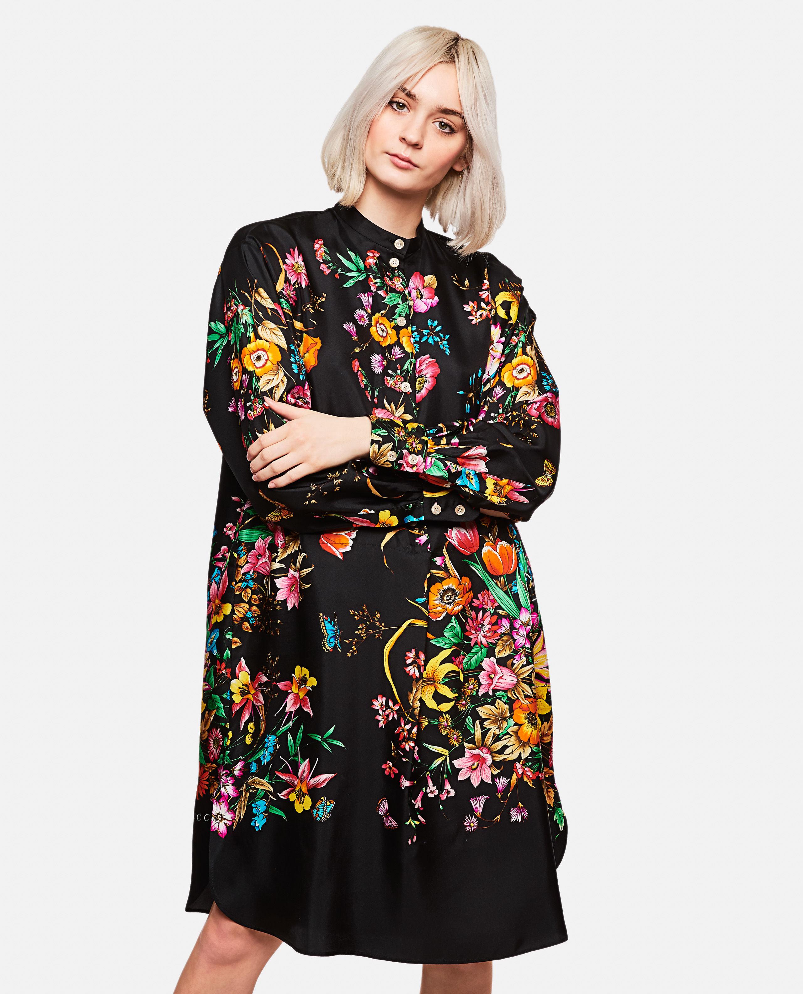 VESTITO FLOREALE NERO di Gucci in Nero | Lyst