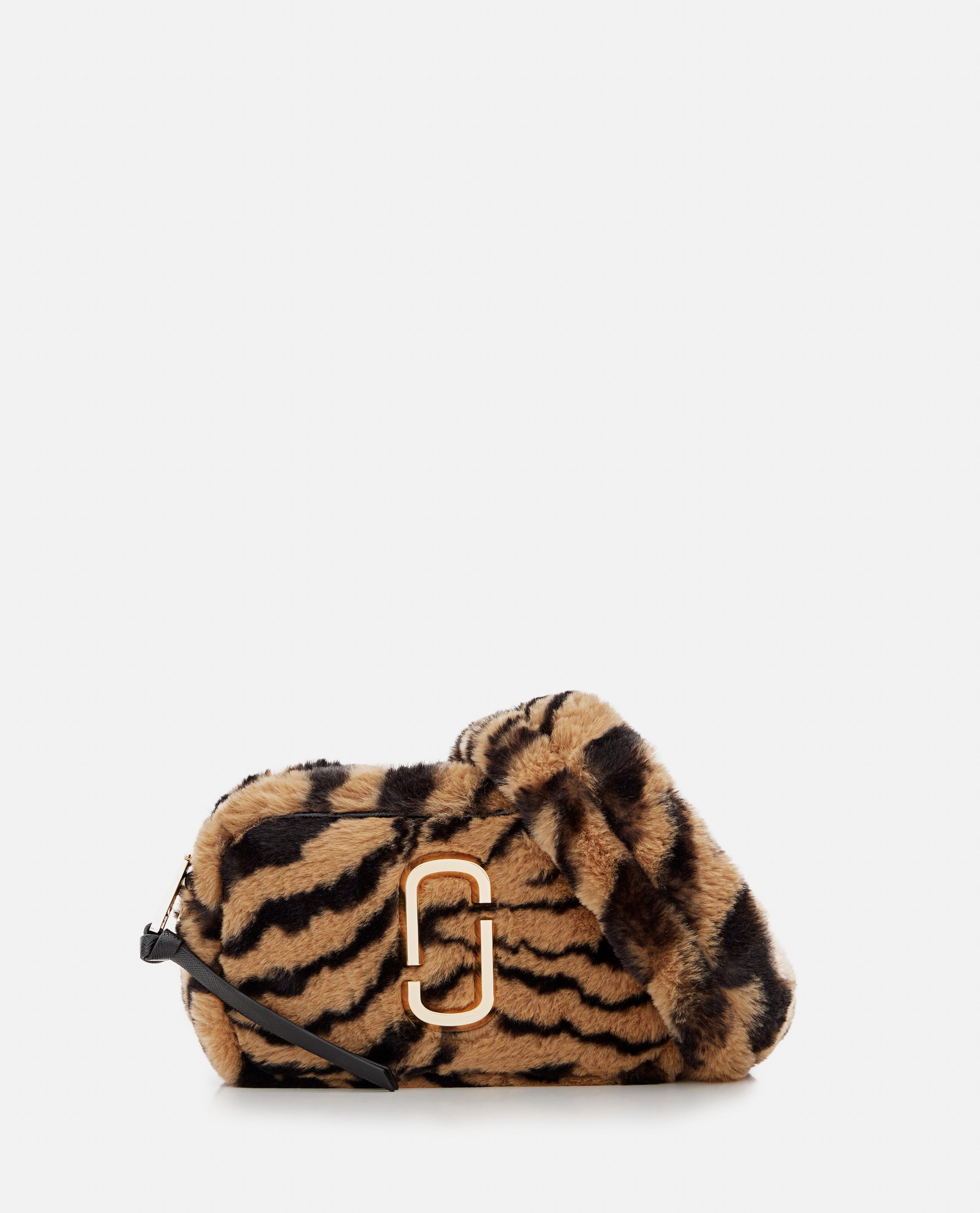 Marc Jacobs Snapshot Tiger Stripe Faux Fur Shoulder Bag in Brown Lyst