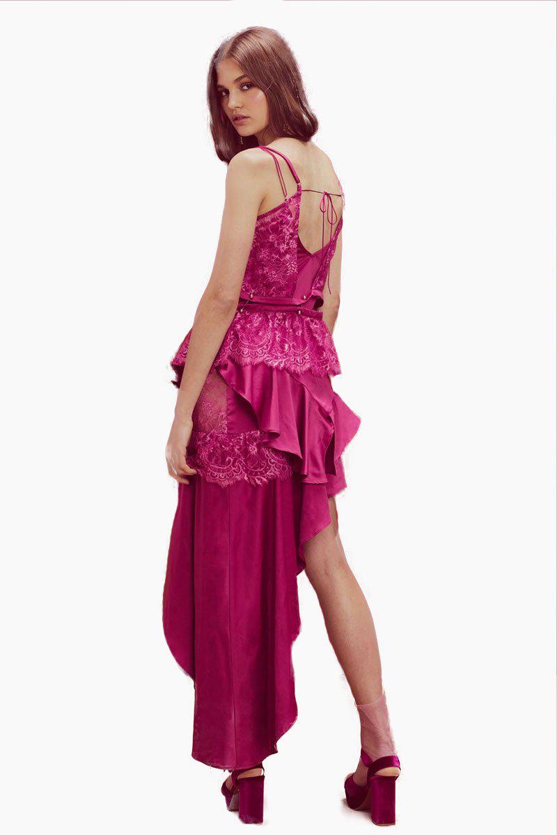 sabina layered maxi dress