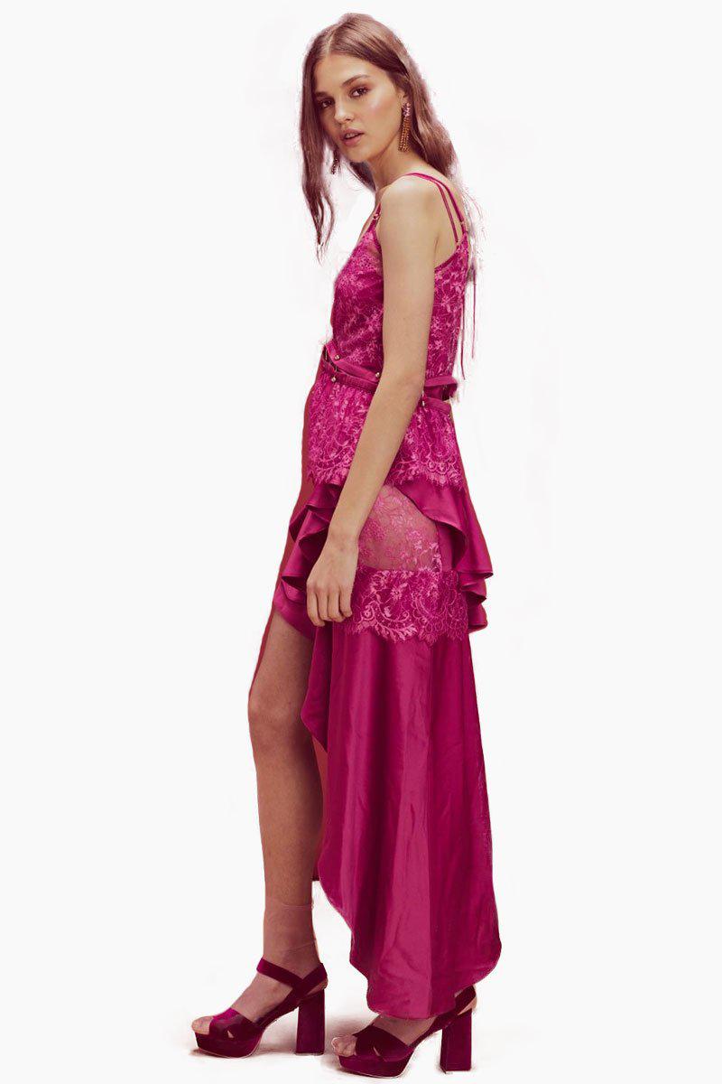 sabina layered maxi dress