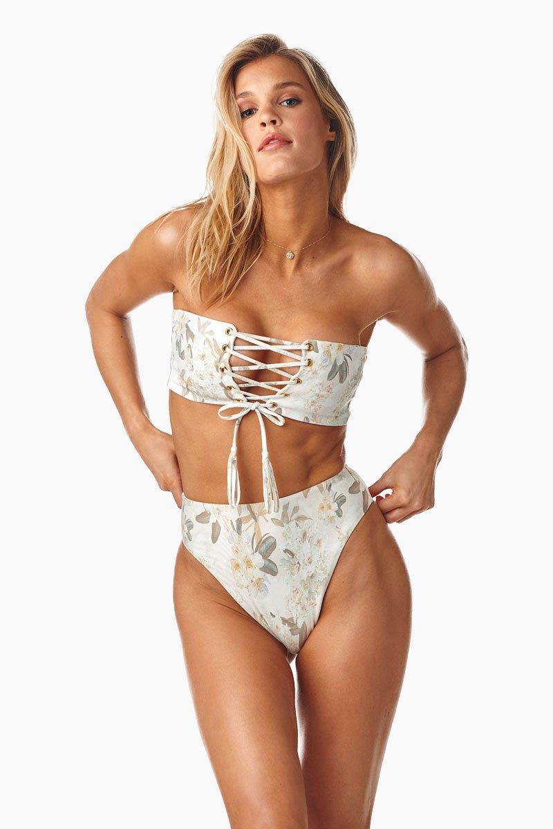 montce swim floral high waisted