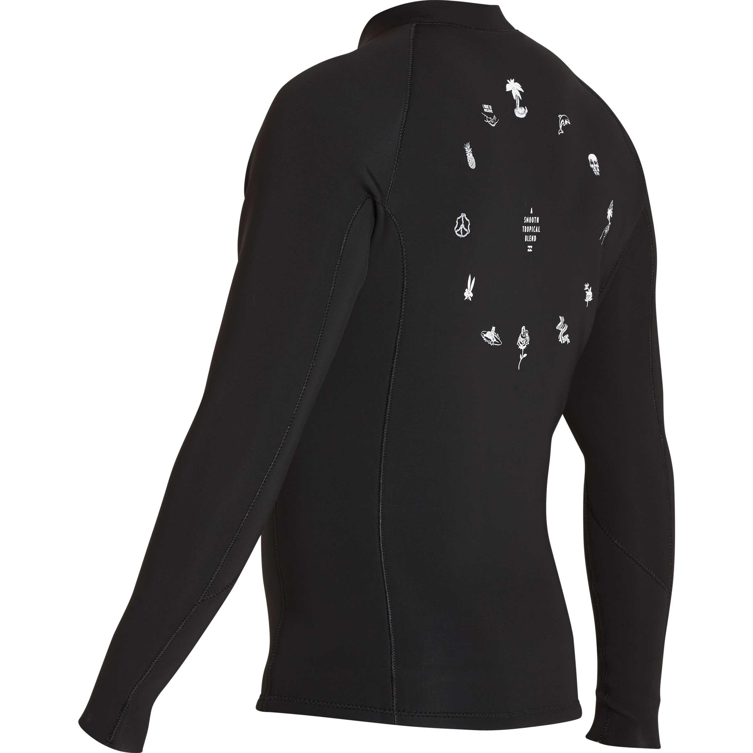 Billabong Neoprene 2mm Revolution Pump Front Zip Wetsuit Jacket in