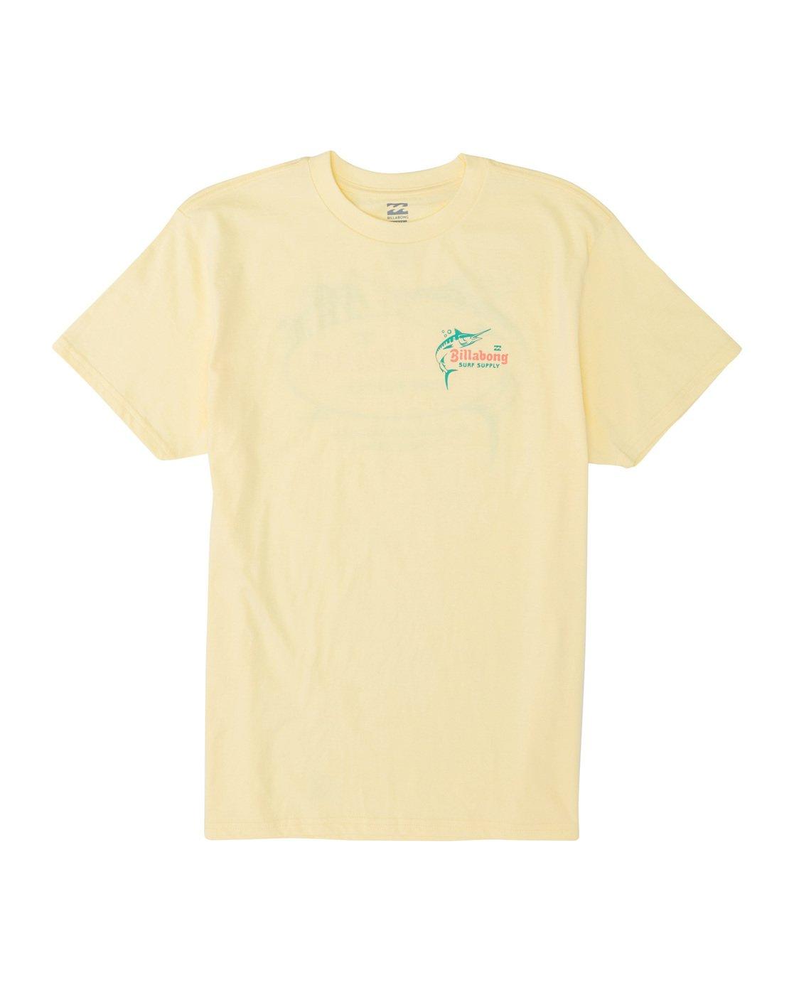Billabong Cotton Surf Supply Short Sleeve T-shirt in Yellow for Men - Lyst