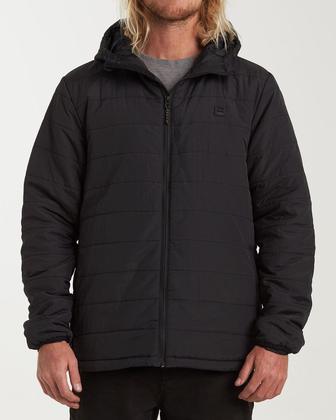 Billabong Synthetic Journey Adiv Puff Jacket in Black for Men Lyst