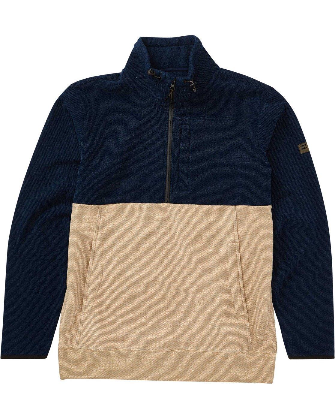 Billabong Boundary Mock Half Zip Pullover Fleece in Blue for Men Save