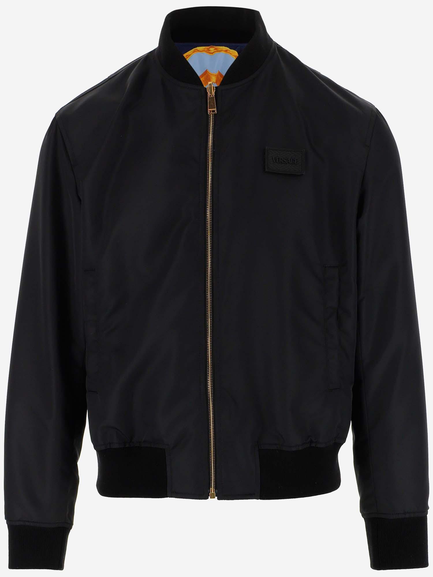Versace 660 Barocco Double-face Bomber Jacket in Black for Men | Lyst