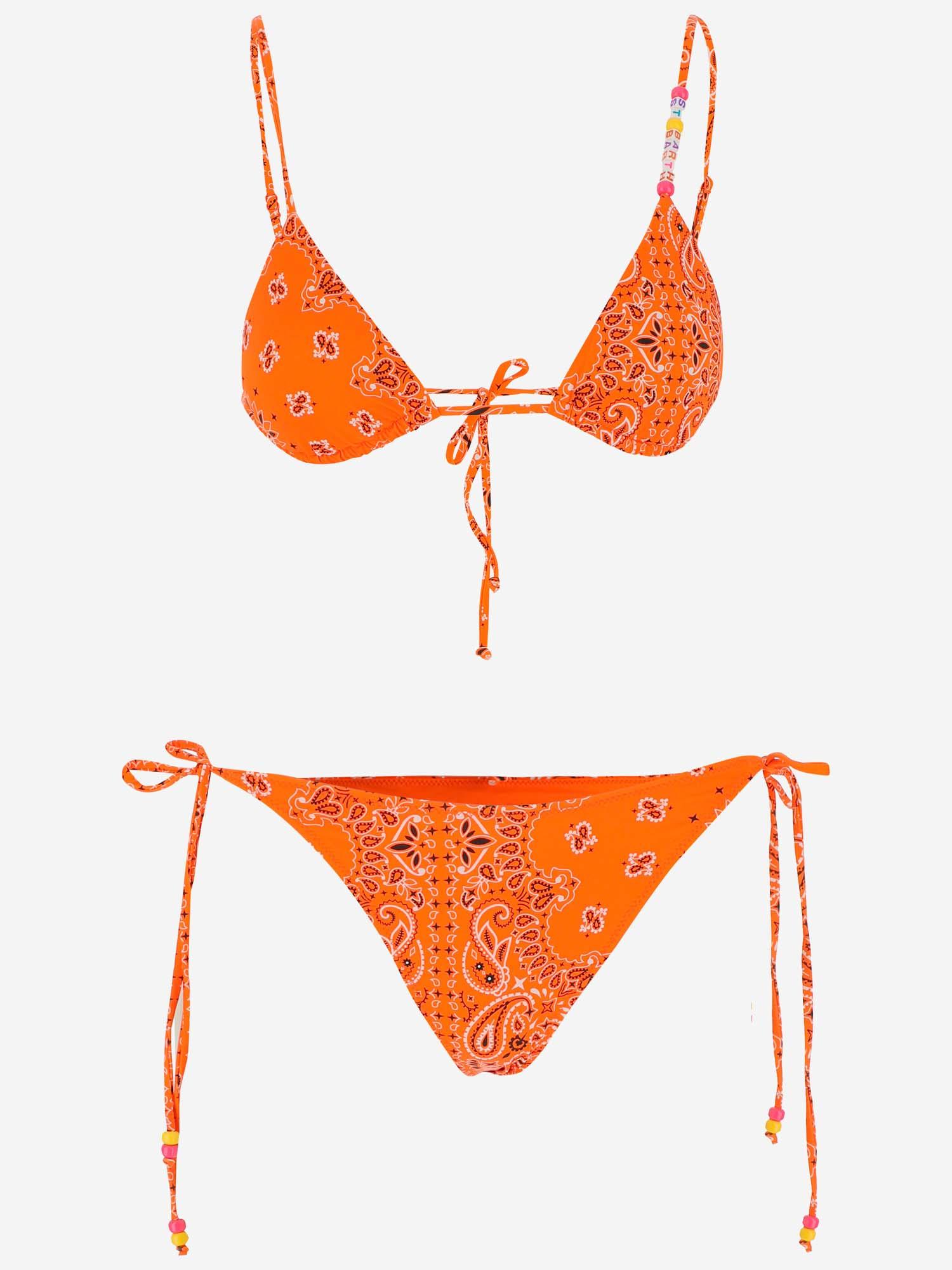 Mc2 Saint Barth Bandana Print Bikini in Orange Lyst