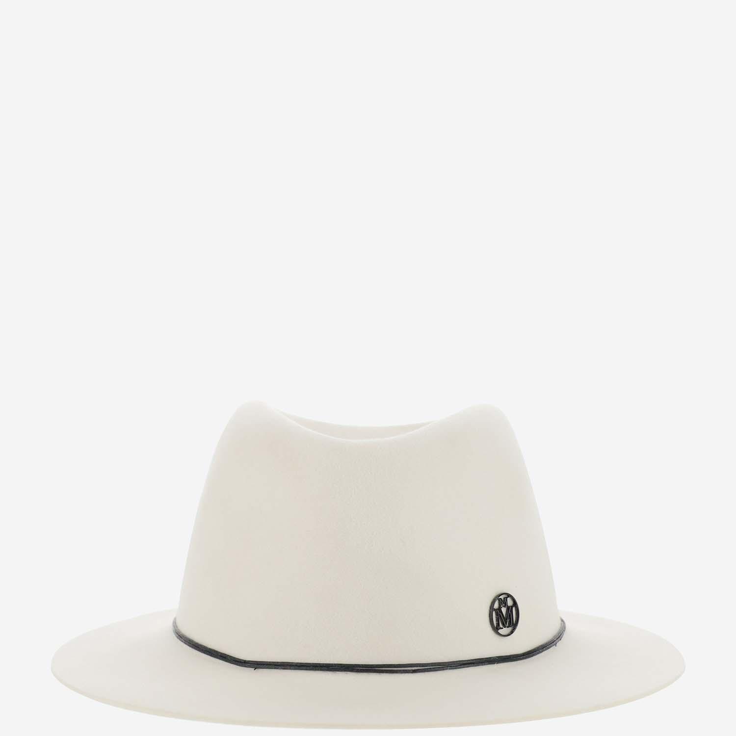 Maison Michel Felt Andrea Hat in White 