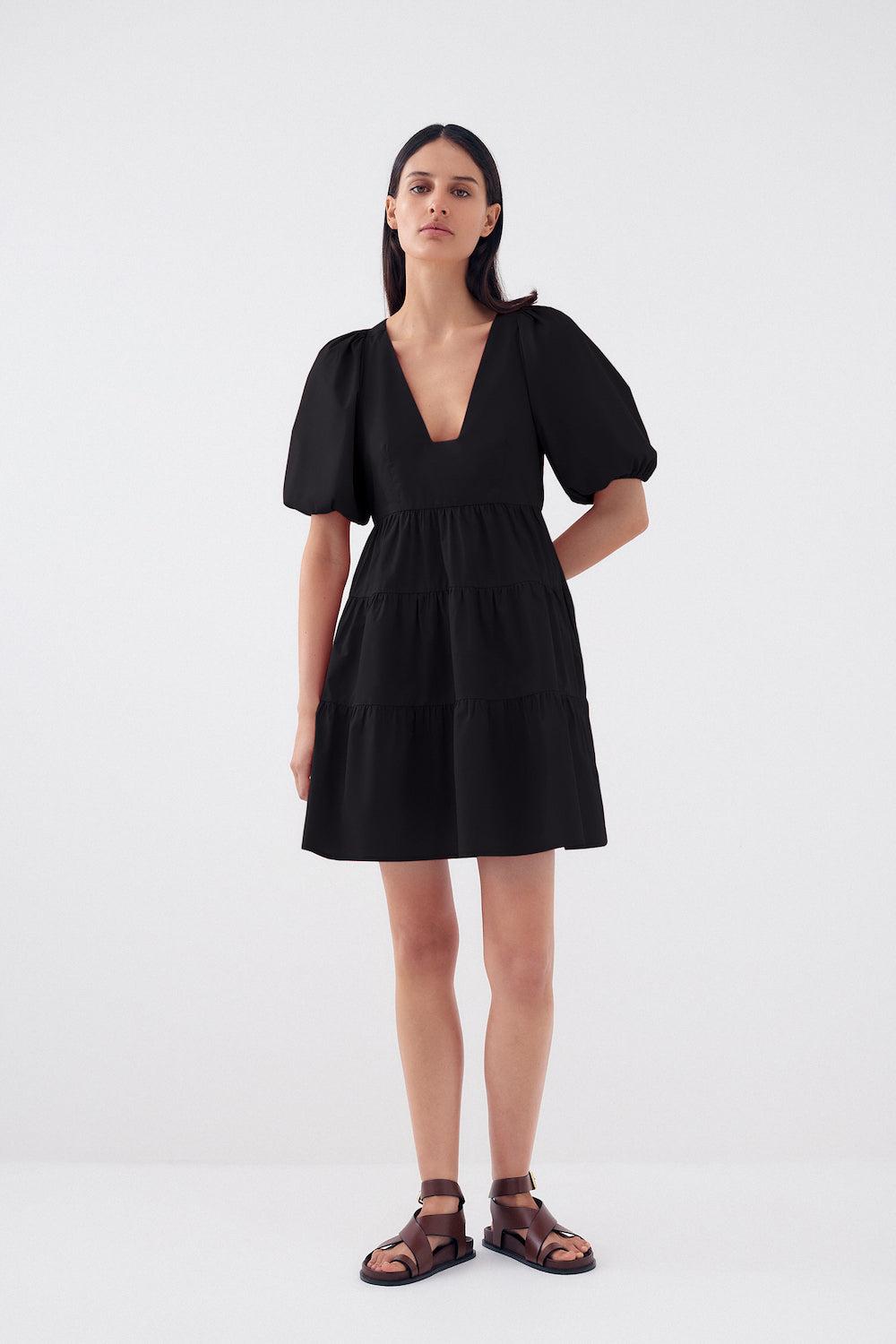 Bird & Knoll Gigi Mini Dress in Black Lyst