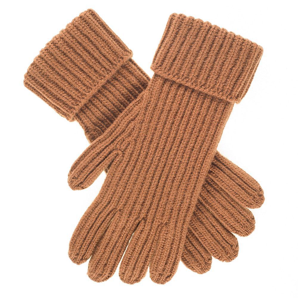 Black.co.uk Men's Camel Rib Knit Cashmere Gloves in Natural for Men Lyst