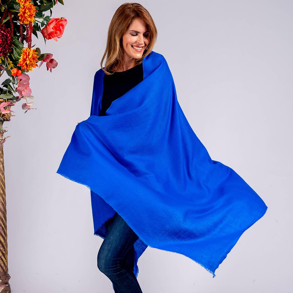 Cobalt hotsell blue pashmina