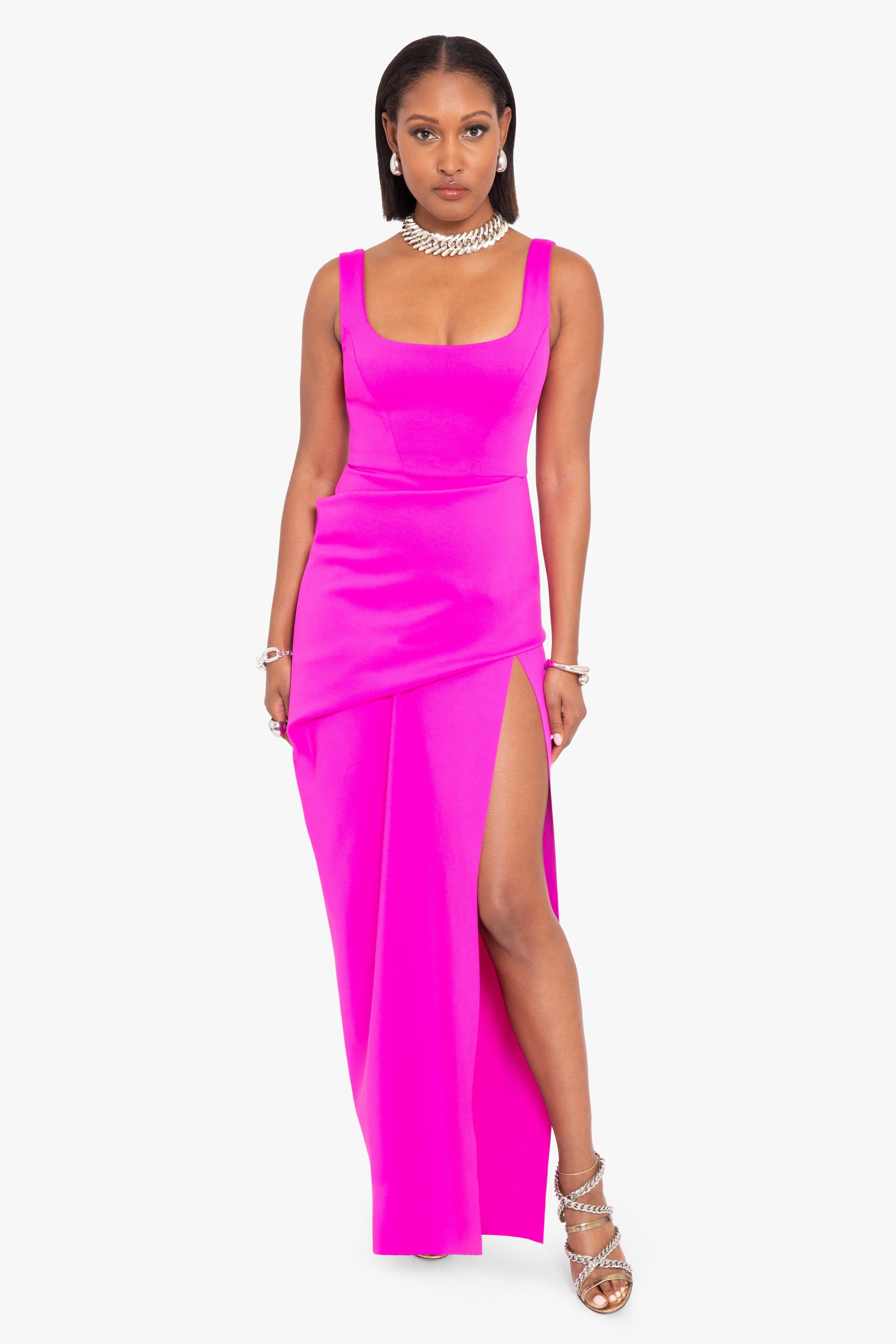 Black Halo Katia Gown in Pink
