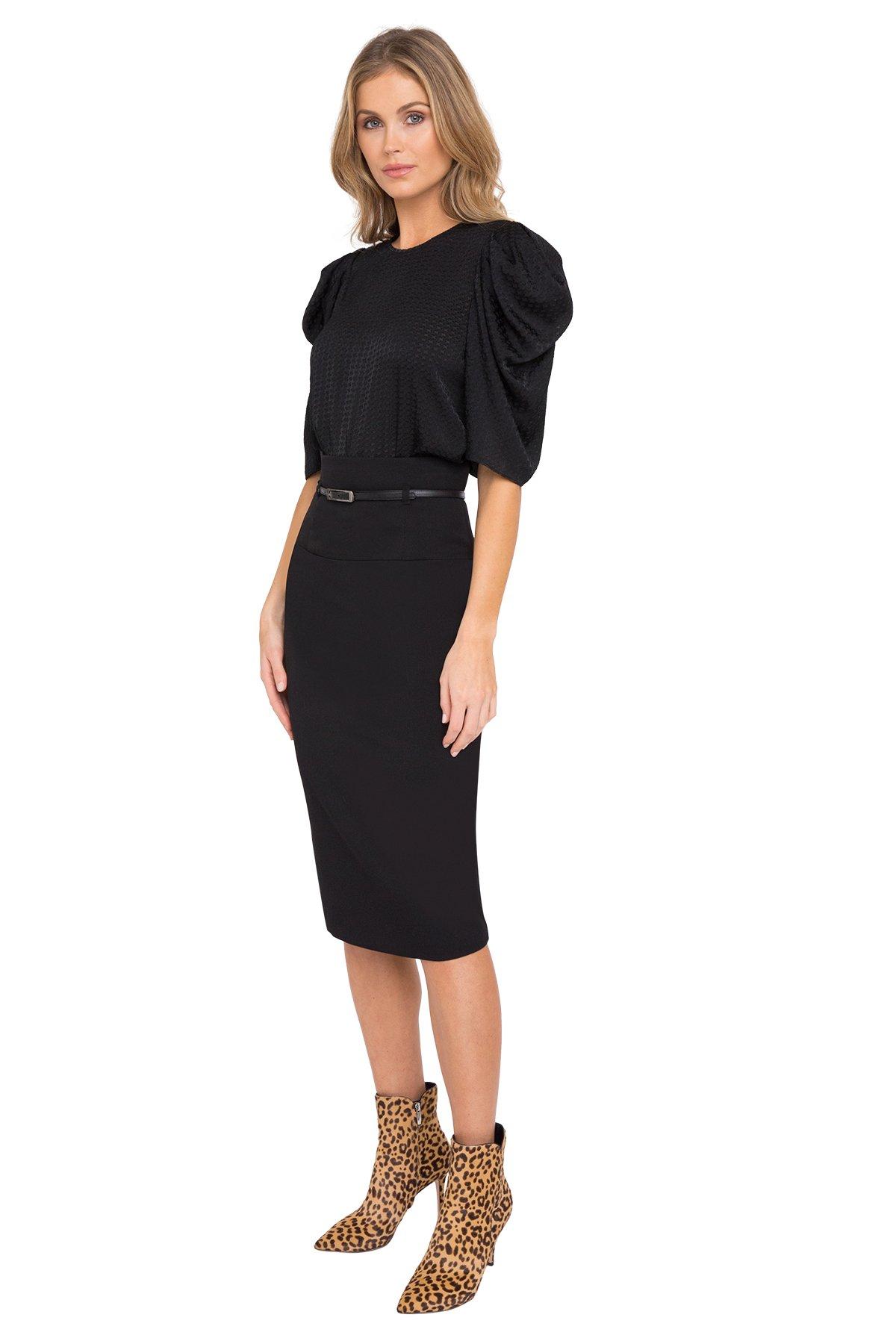 Black Halo Synthetic Jackie Skirt in Black - Lyst