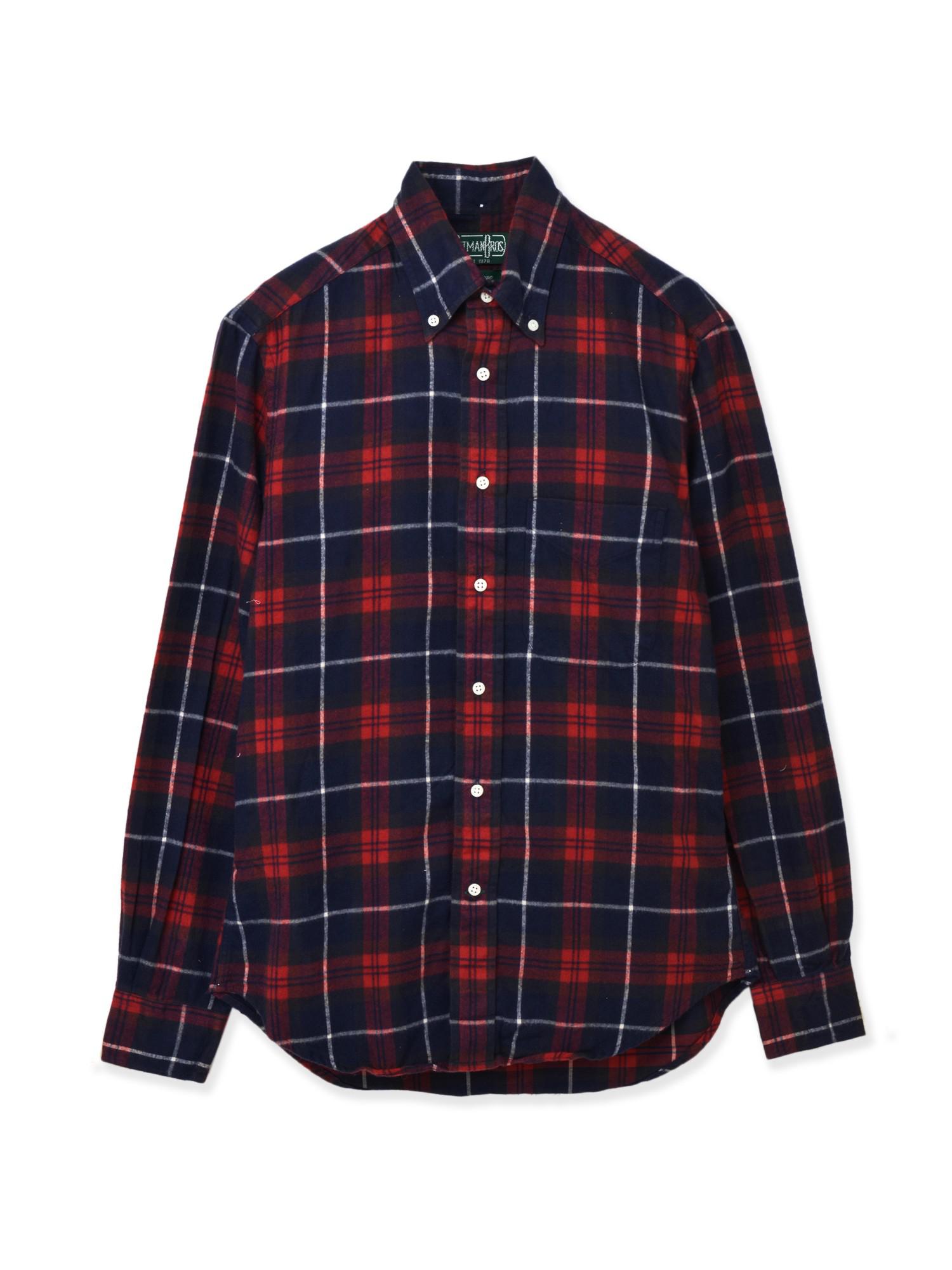 Navy Plaid Flannel in Red\u0026Navy (Blue 